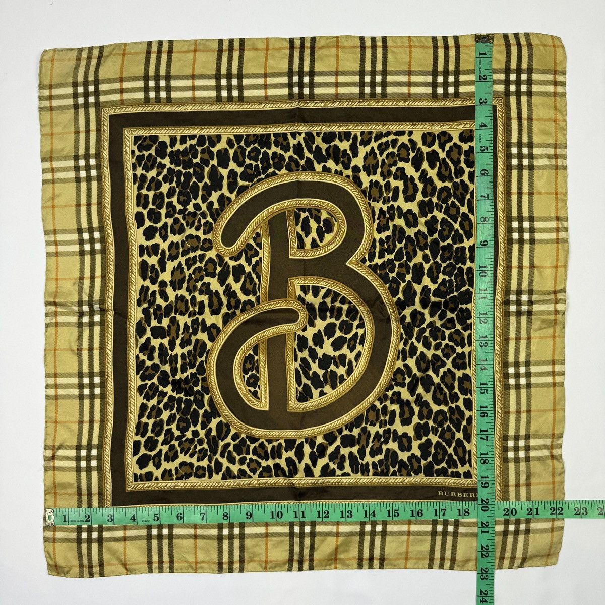 Burberry Vintage Burberry Silk Scarf Size ONE SIZE - 10 Thumbnail