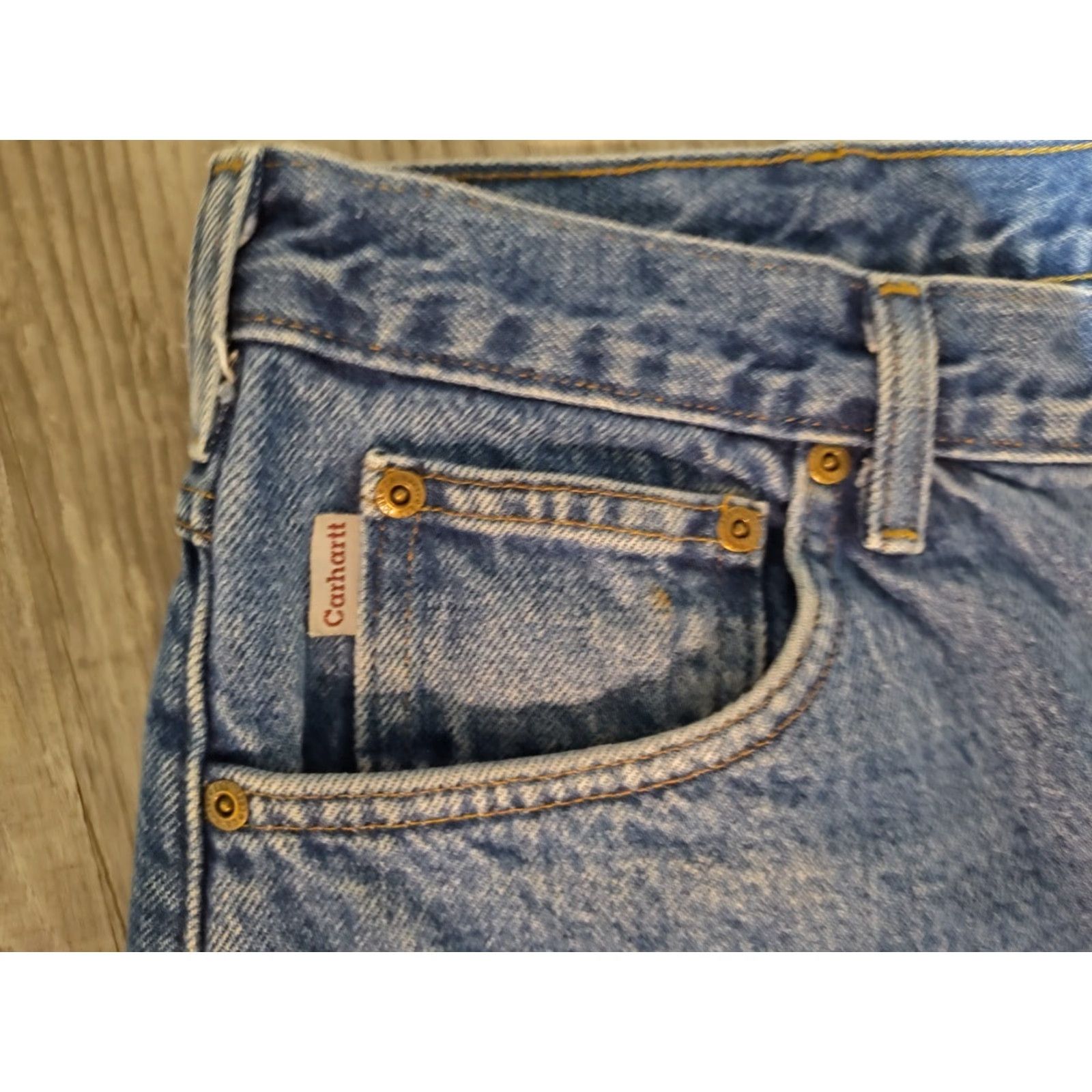 Carhartt Vintage Carhartt Jeans Mens 42x30 Blue Relaxed Fit Flannel Lined Denim Trouser B172 DST Size US 42 / EU 58 - 7 Thumbnail