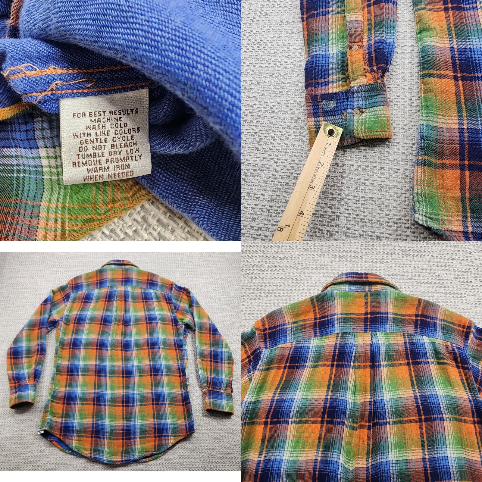 Peter Millar Peter Millar Shirt Mens M Multicolor Plaid Flannel Button-Up Mountainside Collection Pockets Size US M / EU 48-50 / 2 - 8 Thumbnail
