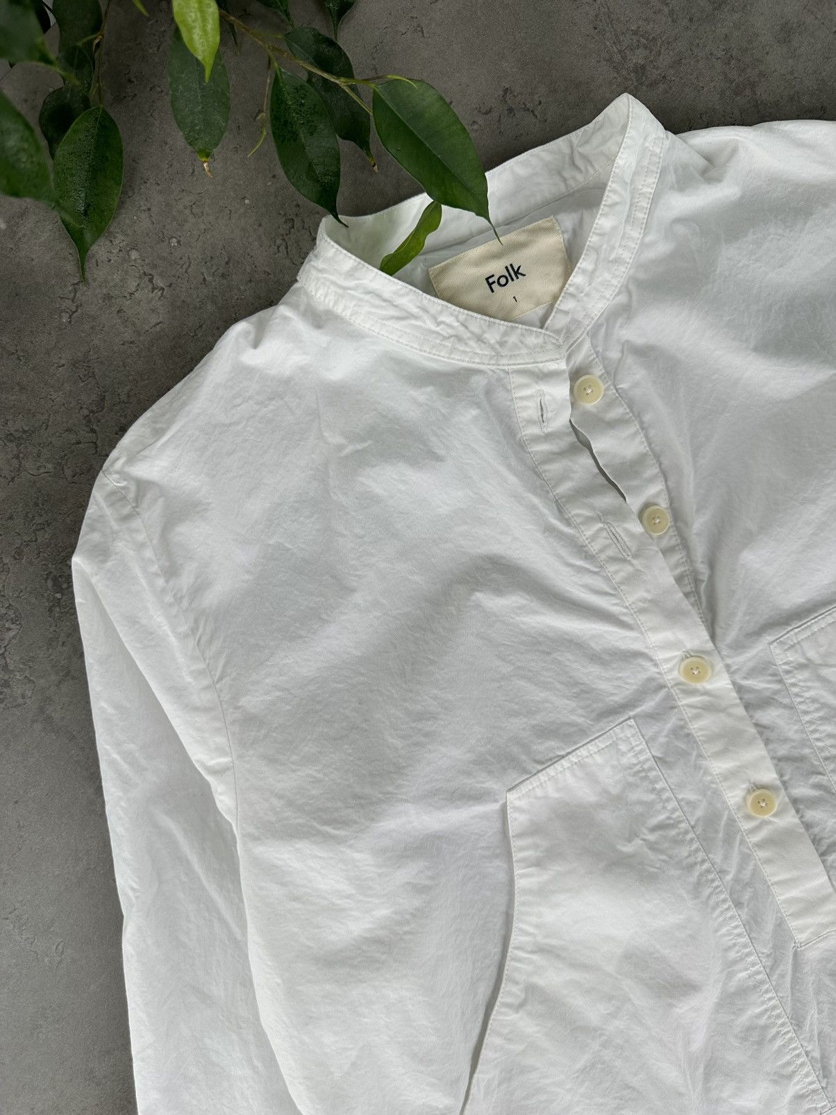 Folk Folk White Shirt Long Sleeve Size S / US 4 / IT 40 - 3 Thumbnail