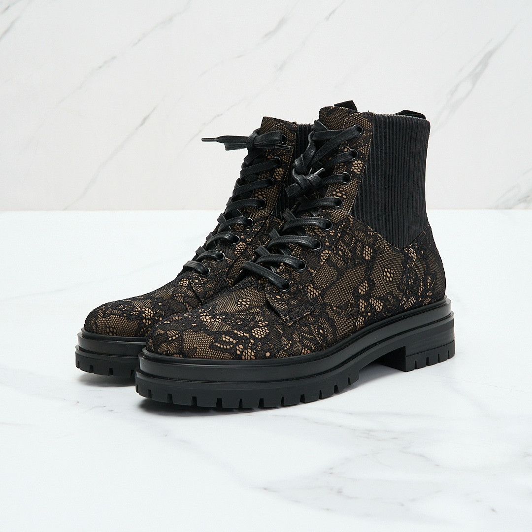 Gianvito Rossi Gianvito Rossi Women's Martis Lace Boots Size US 7 / IT 37 - 1 Thumbnail