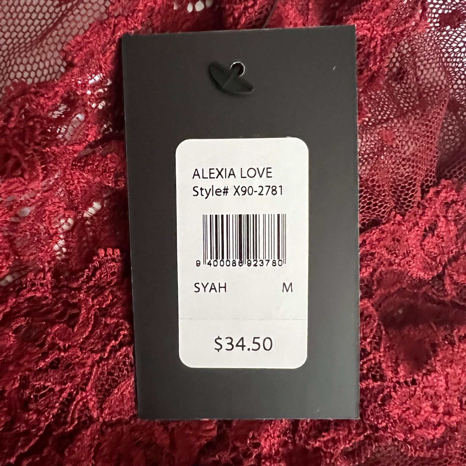 Other Frederick’s of Hollywood Deep Red Alexia Love Mesh Teddy, M Size M / US 6-8 / IT 42-44 - 10 Thumbnail