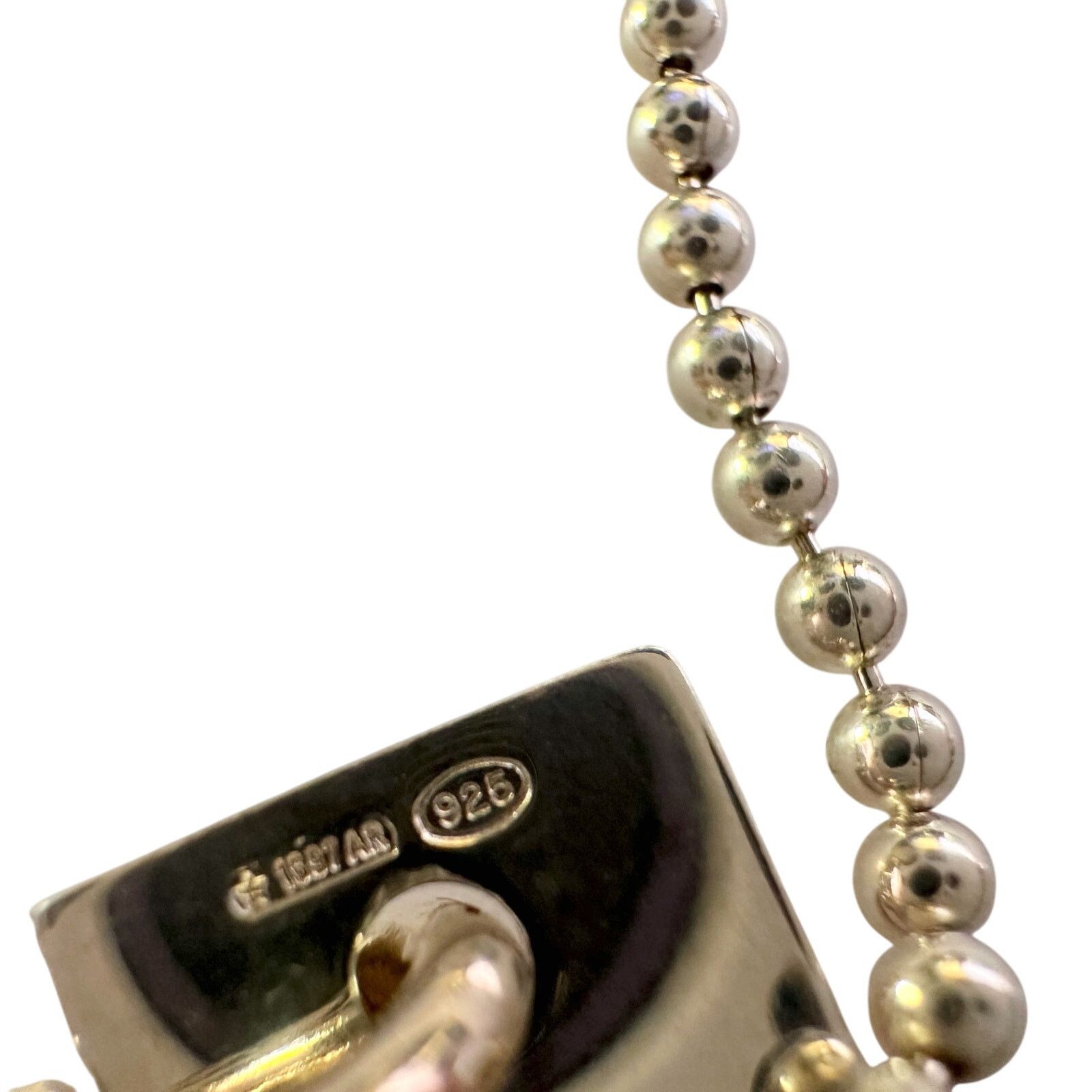Gucci Gucci Silver Bar Logo Ball Chain Bracelet Size ONE SIZE - 9 Thumbnail