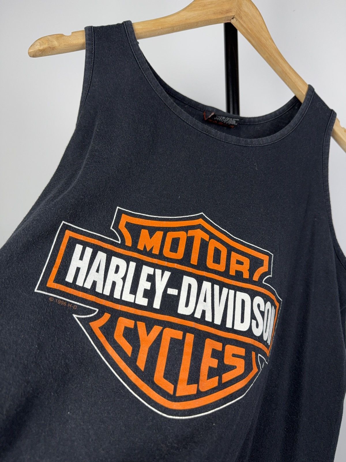 Harley Davidson Vintage 90’s 1996 made in USA Harley Davidson tank top shirt Size US XL / EU 56 / 4 - 3 Thumbnail
