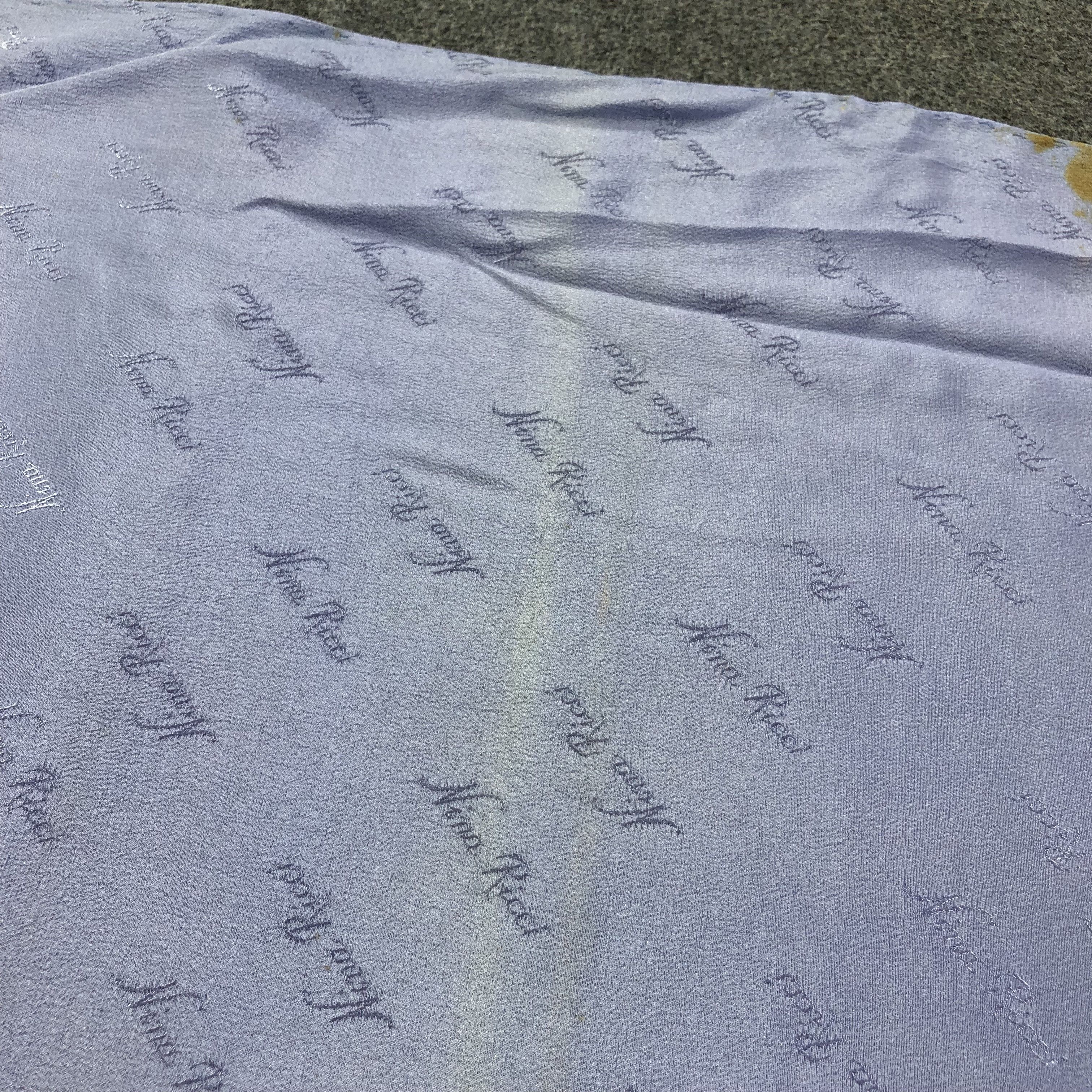 Nina Ricci Vintage Nina Ricci Luxury Hand Rolled Silk Scarf M502 Size ONE SIZE - 13 Thumbnail