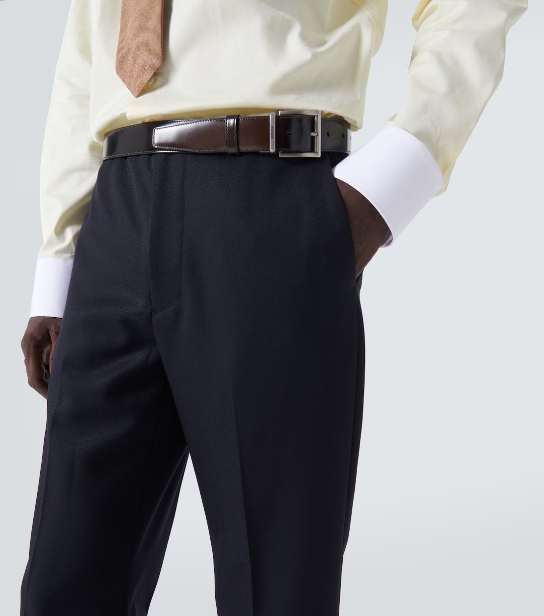 Prada Prada Belted Wool Gabardine Pants Size US 34 / EU 50 - 2 Thumbnail