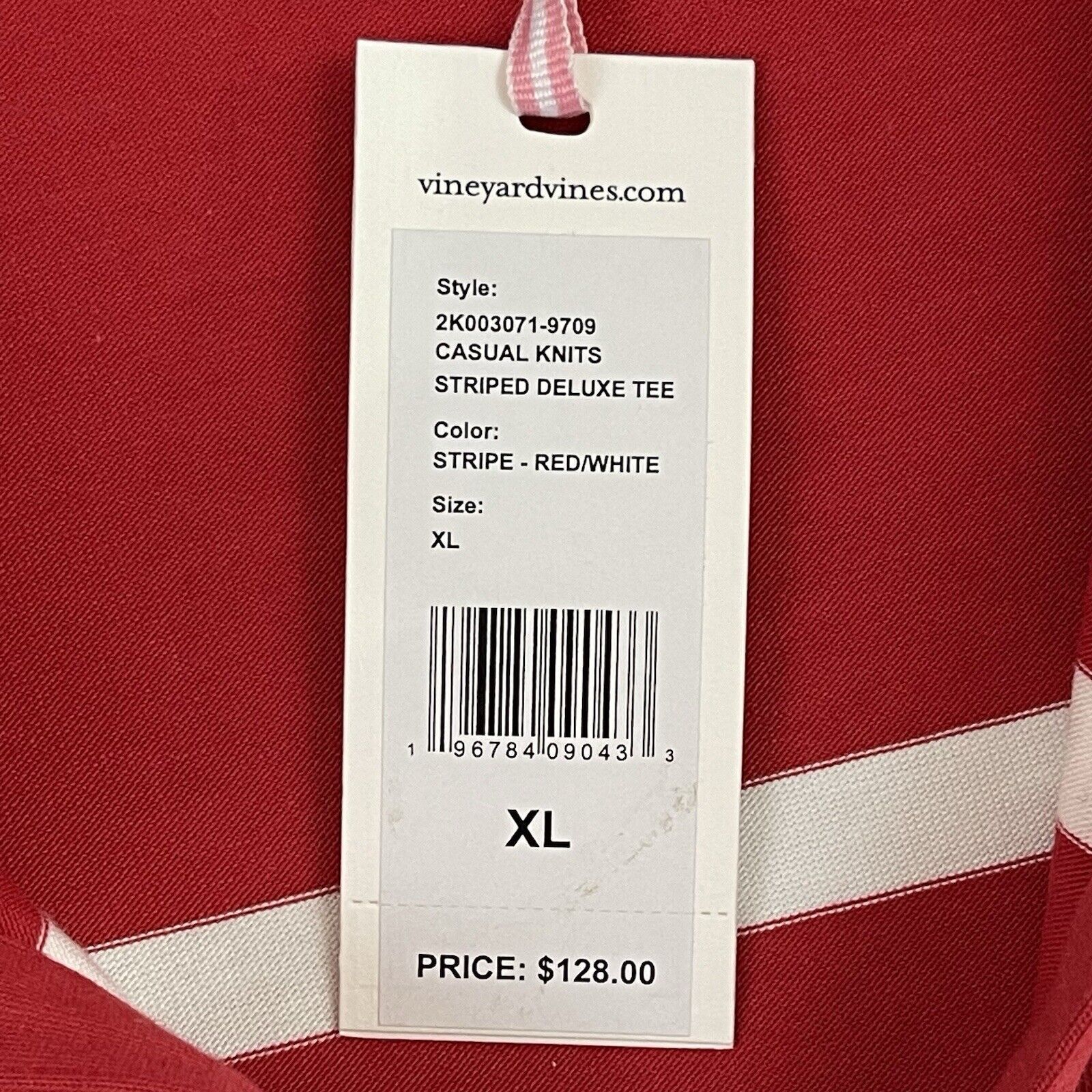 Vineyard Vines Vineyard Vines Shirt Womens XL Red Striped Casual Knit Size XL / US 12-14 / IT 48-50 - 9 Thumbnail