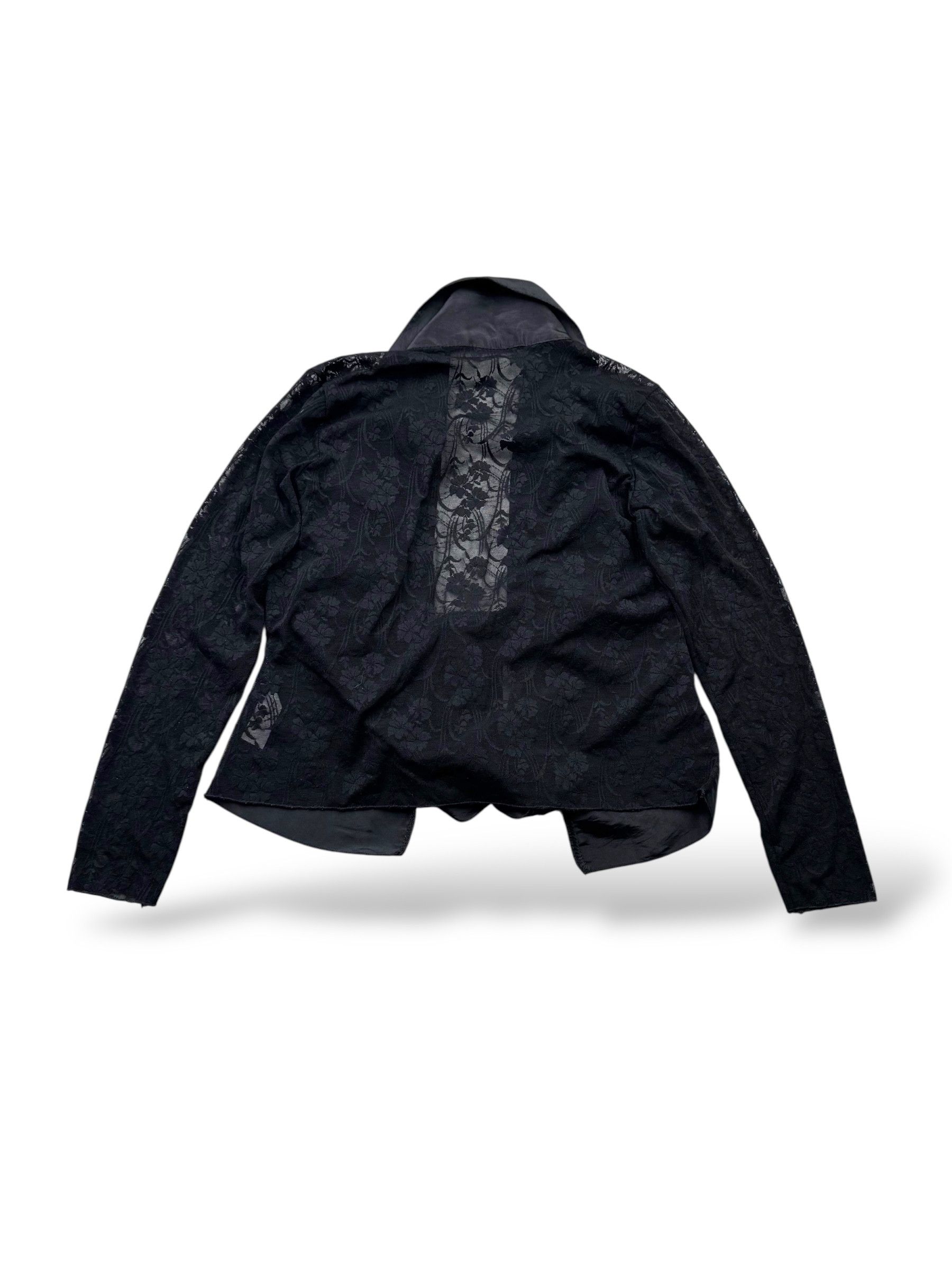 Japanese Brand Vintage Blouse With Mesh Details W398(V9) Size M / US 6-8 / IT 42-44 - 4 Thumbnail