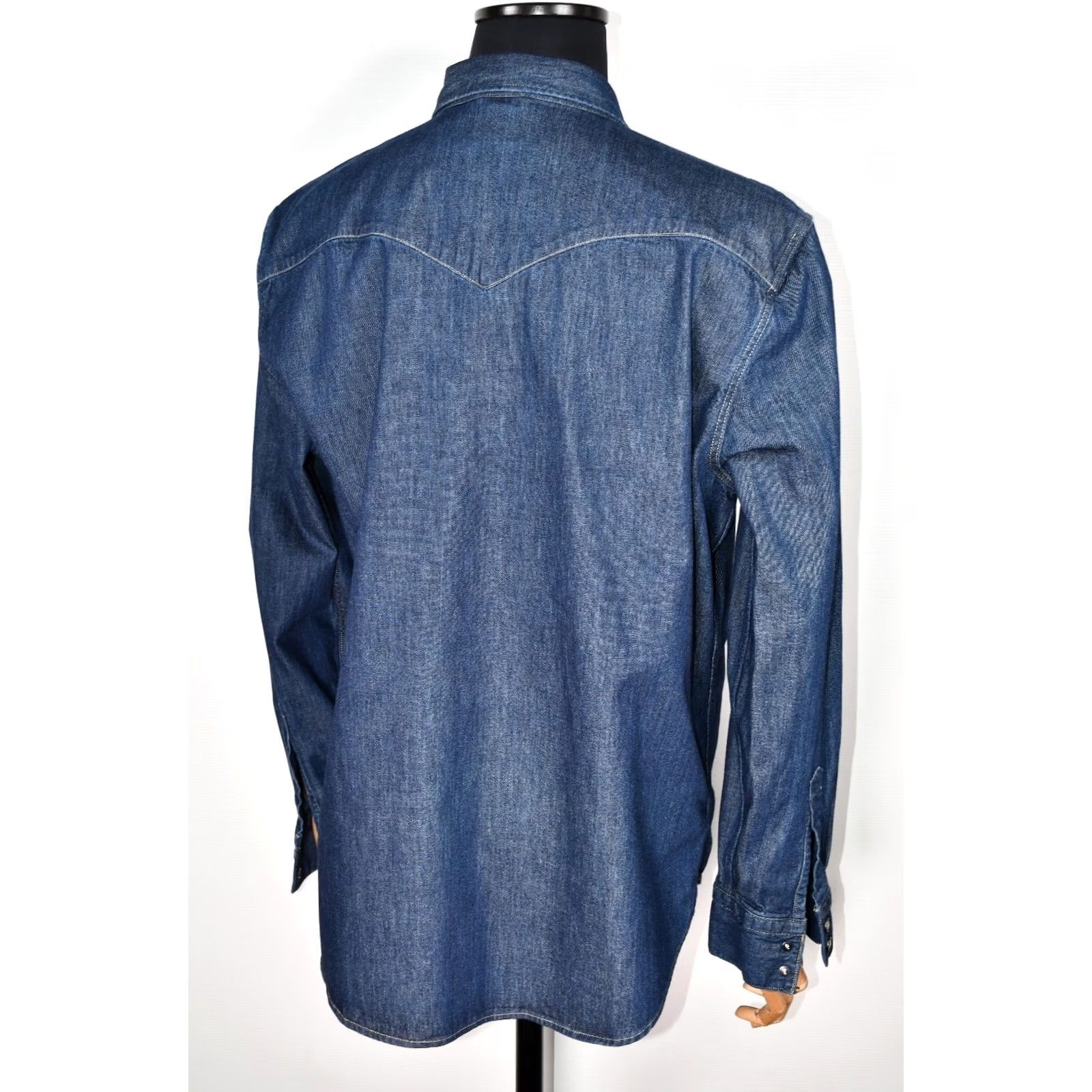 Levi's Levi's Barstow Shirt Denim Men's 2XL Barstow Shirt Denim Casual Western Snap Button-Up Pockets Blue Cotton Denim Shirt 2XL Mens Mens Size US XXL / EU 58 / 5 - 2 Thumbnail