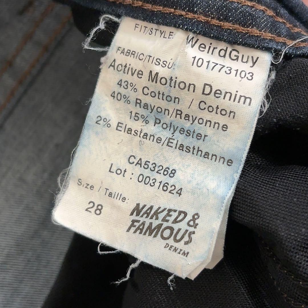 Naked & Famous Naked & Famous Dark Blue Denim (Stretch) Size US 28 / EU 44 - 9 Thumbnail