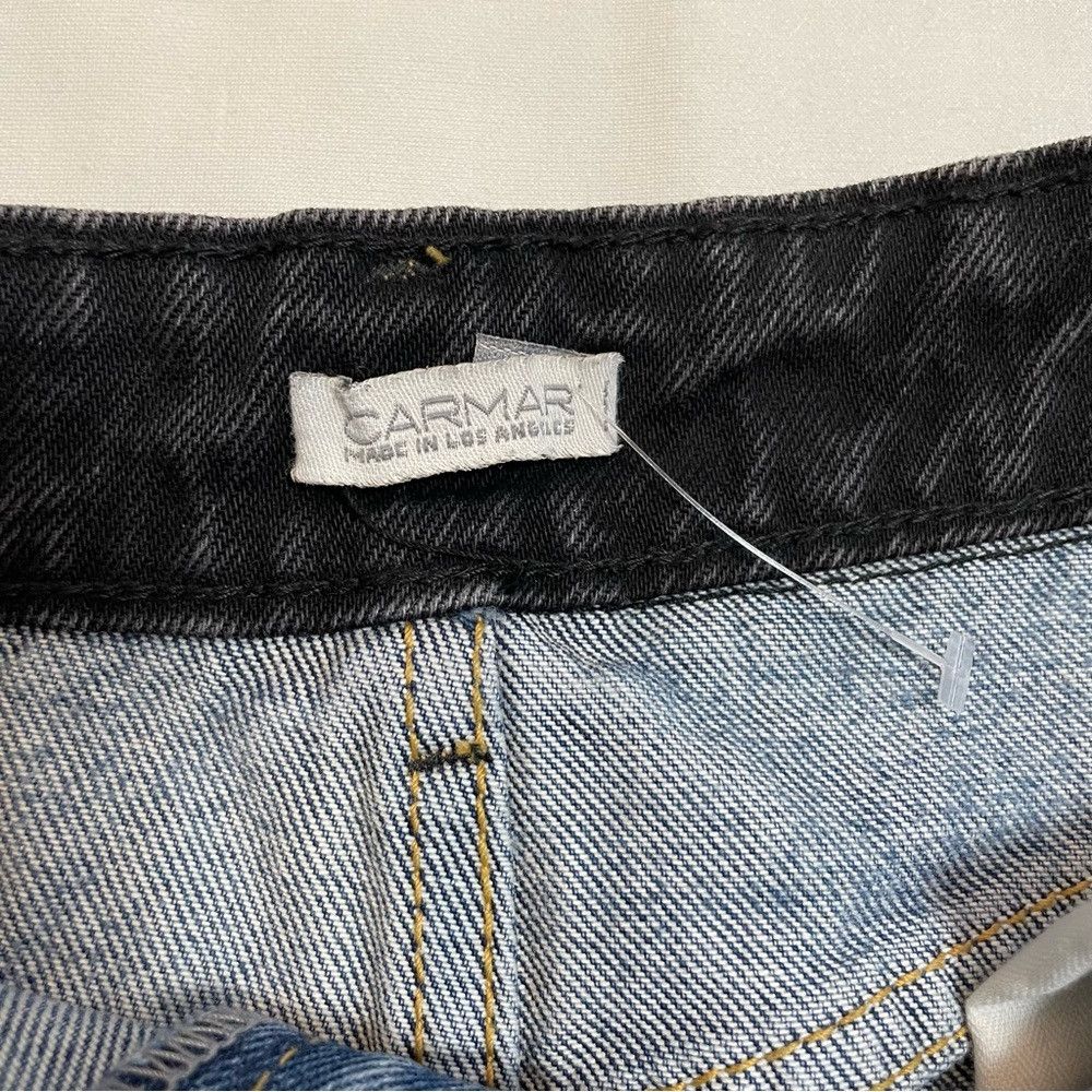 Other New Carmar Denim Two Tone Black Blue Mini Skirt Size S Size 27" / US 4 / IT 40 - 4 Thumbnail