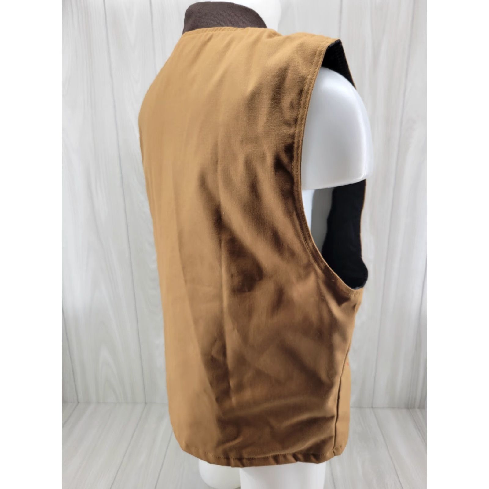 Red Kap VINTAGE Red Kap Men's Vest Canvas Tan Brown Quilted Snap Size US M / EU 48-50 / 2 - 5 Thumbnail