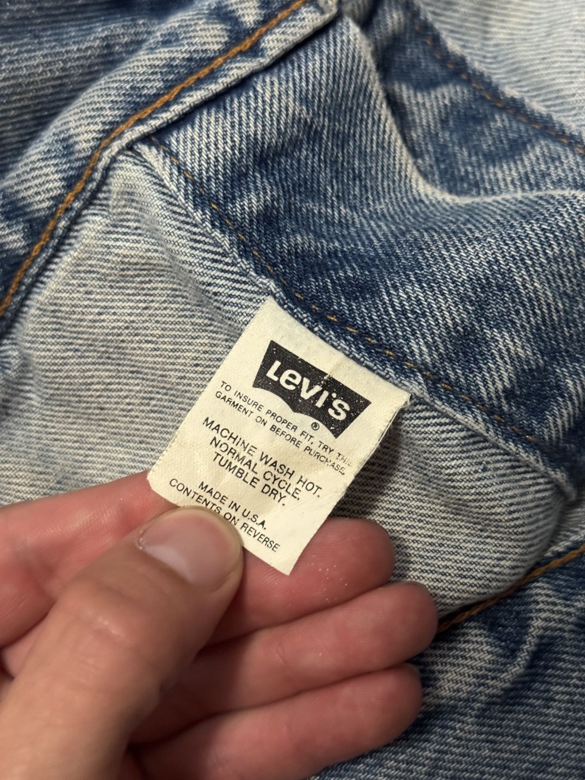 Levi's Vintage Clothing Vintage 90s Levi’s Orange Tab Denim Jacket Sydney Sweeney Size US XL / EU 56 / 4 - 6 Thumbnail
