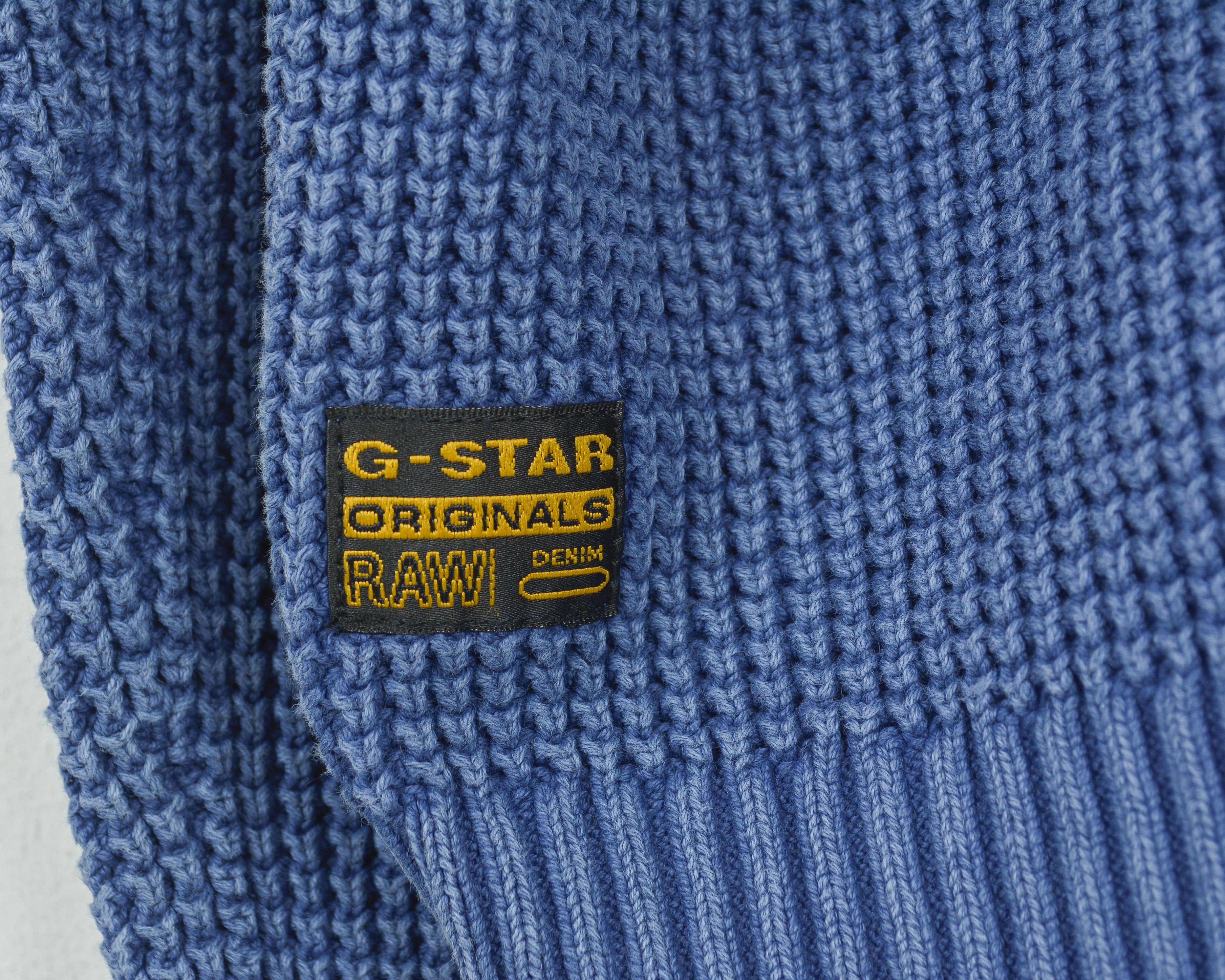 G-Star Johann L Cotton Knitted Sweater Pullover Jumper Sweatshirt Size US L / EU 52-54 / 3 - 5 Thumbnail