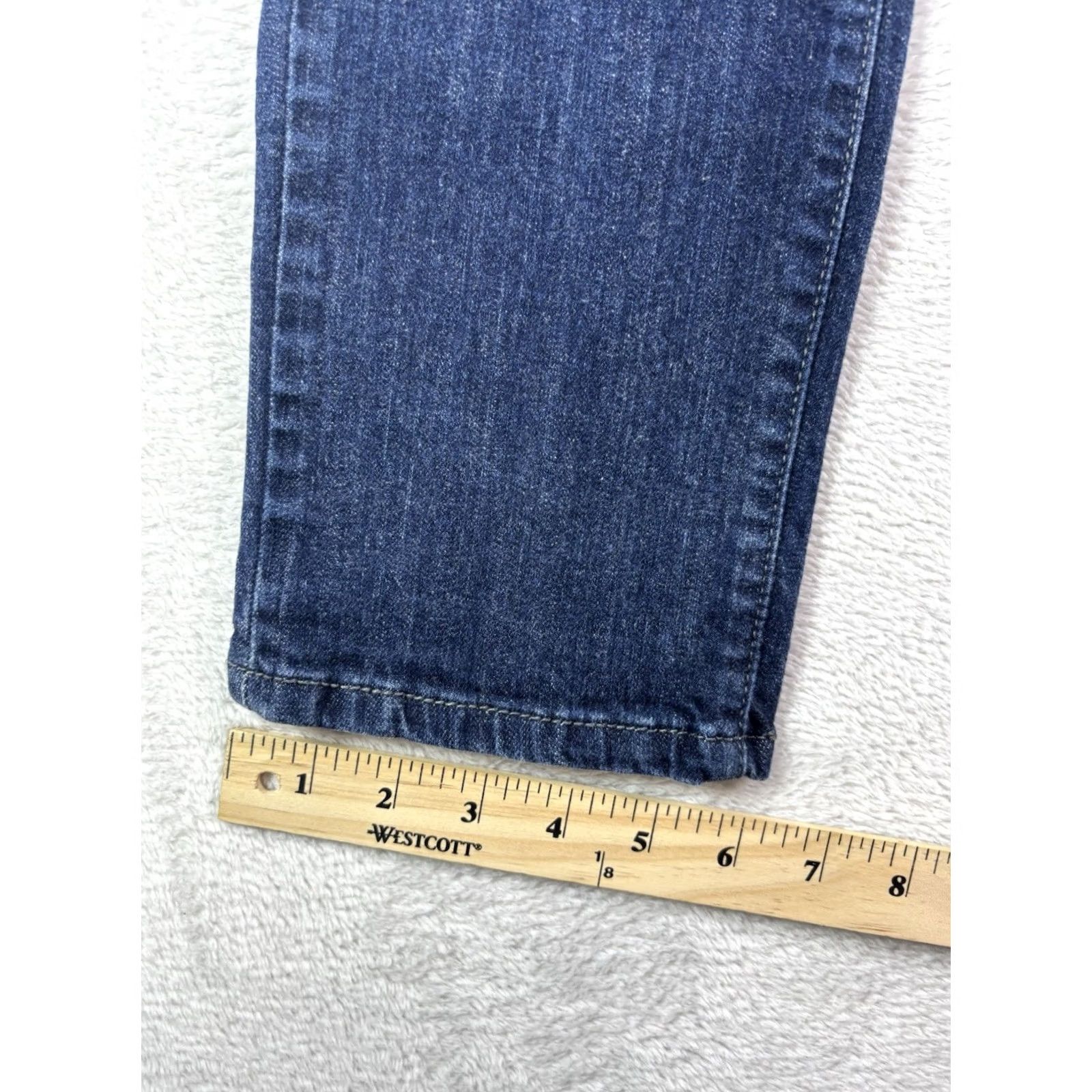 Levi's Levi'S Jeans Womens 8 Blue Women Size 29x30 Mid Rise Skinny Dark Wash Denim Size 30" / US 8 / IT 44 - 5 Thumbnail