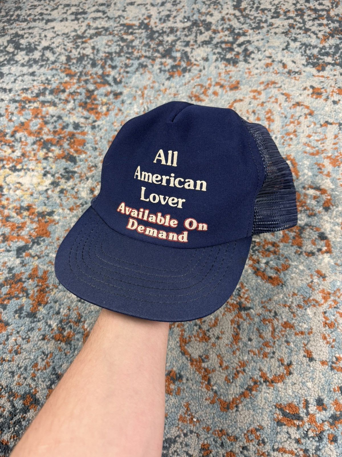 Vintage Vintage 90s All American lover trucker hat made in USA sex Size ONE SIZE - 1 Thumbnail