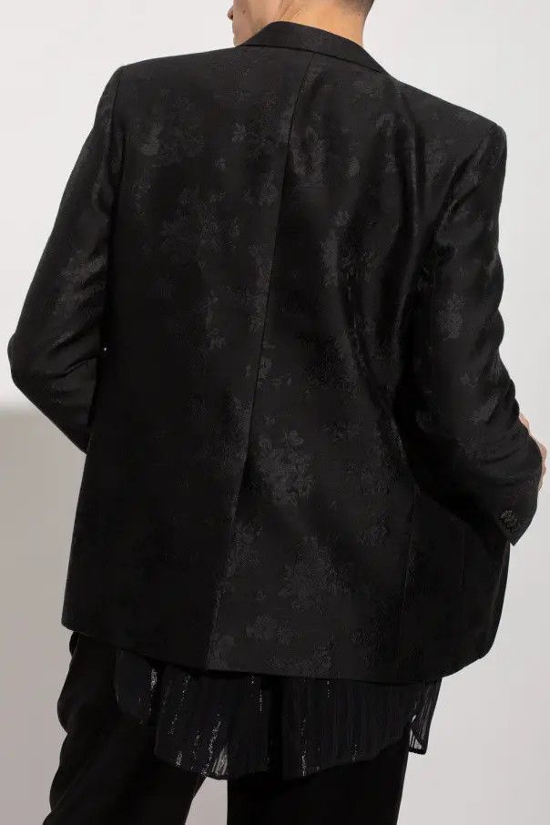 Saint Laurent Paris o1bcso1str1124 Fitted Single-Breasted Jacket in Black Size US M / EU 48-50 / 2 - 5 Thumbnail