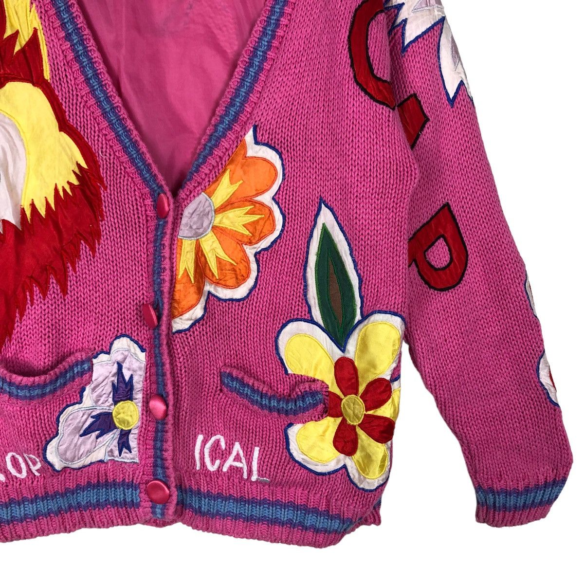 Hysteric Glamour 🔥90’s Embroidery Cardigan Jacket Big Logo Japan Made Size M / US 6-8 / IT 42-44 - 4 Thumbnail