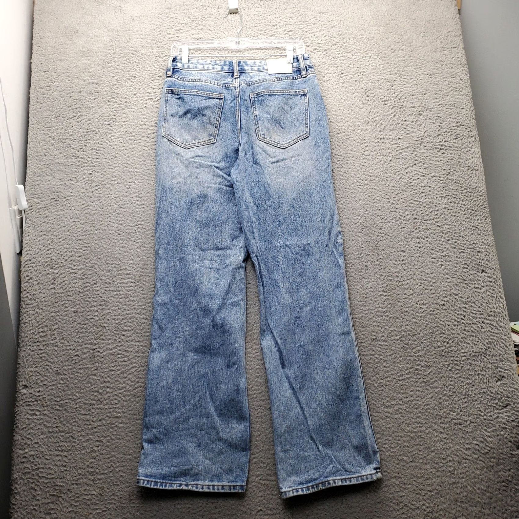 Denime Prosperity Jeans Womens 5 Blue Straight Denim Distressed Wash Pocket Size 27" / US 4 / IT 40 - 2 Thumbnail
