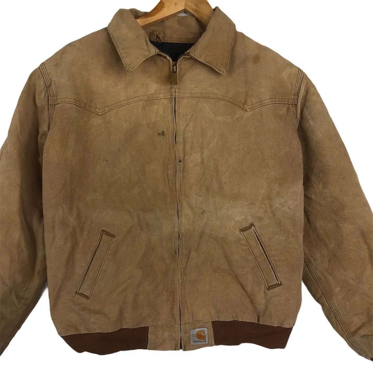 Carhartt Vtg CARHARTT WIP Distressed Workwear Detroit Chore Parka Size US M / EU 48-50 / 2 - 2 Thumbnail