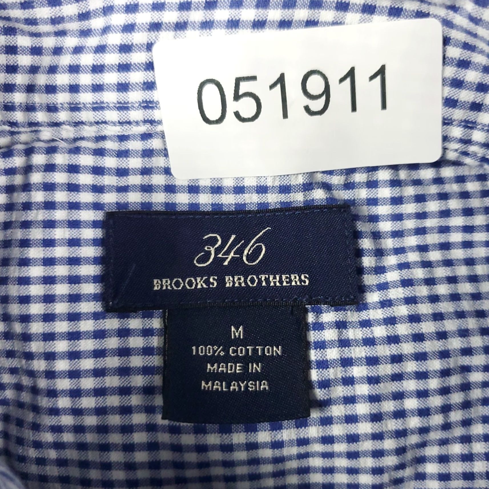 Brooks Brothers Brooks Brothers Button-Up Shirt Mens Medium Blue Check Long Sleeve Casual Size US M / EU 48-50 / 2 - 6 Thumbnail