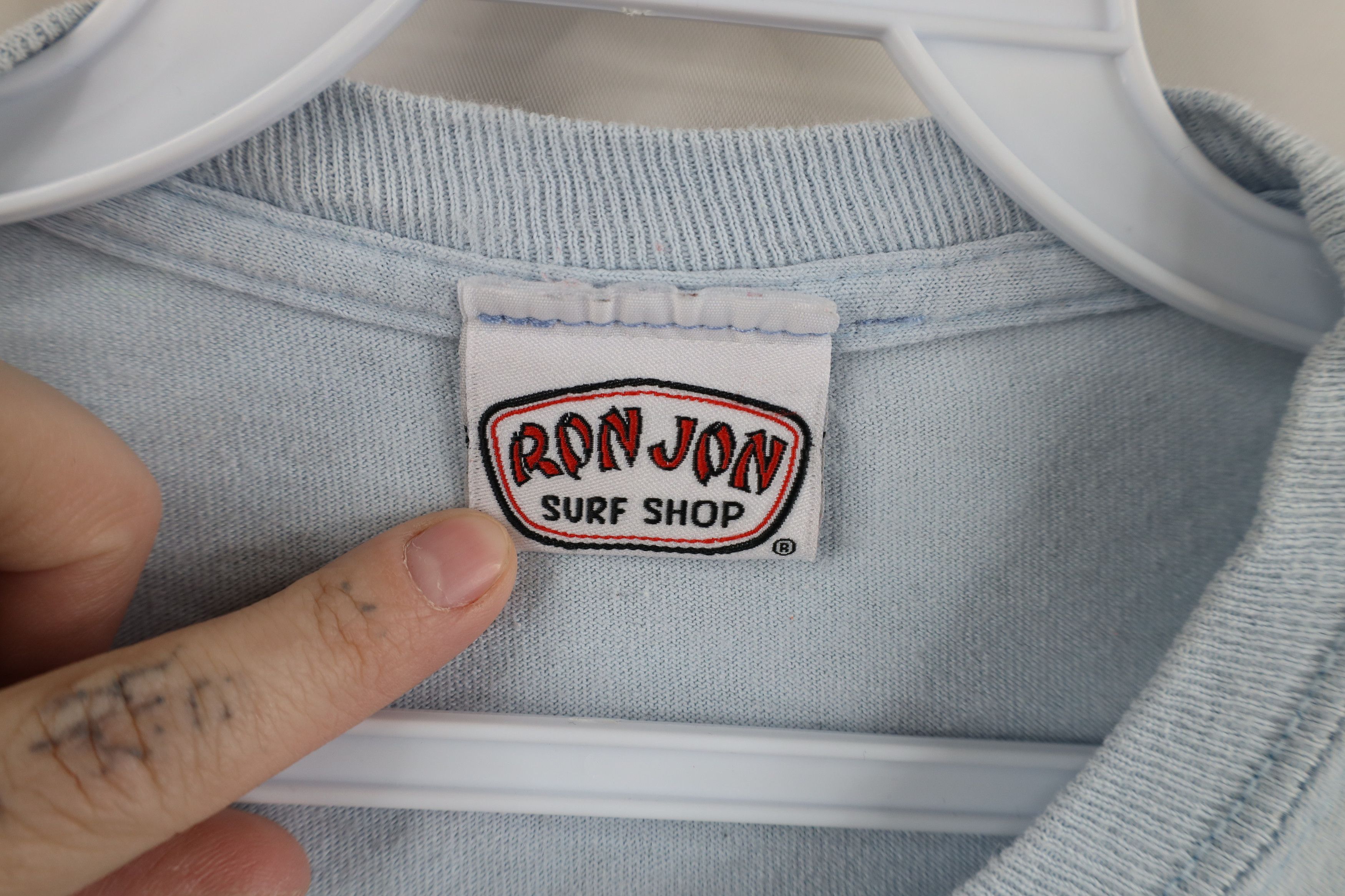 Vintage Vintage 90s Y2K Ron Jon Surf Shop Long Sleeve T-Shirt Blue Size US S / EU 44-46 / 1 - 9 Thumbnail