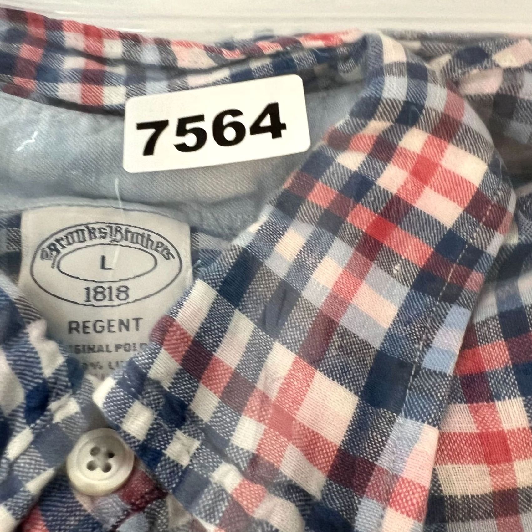Brooks Brothers Brooks Brothers Button-Up Shirt Mens Large Blue Plaid Linen 1005 346 Regular Collar Down Short Sleeve Vintage No Size US L / EU 52-54 / 3 - 7 Thumbnail