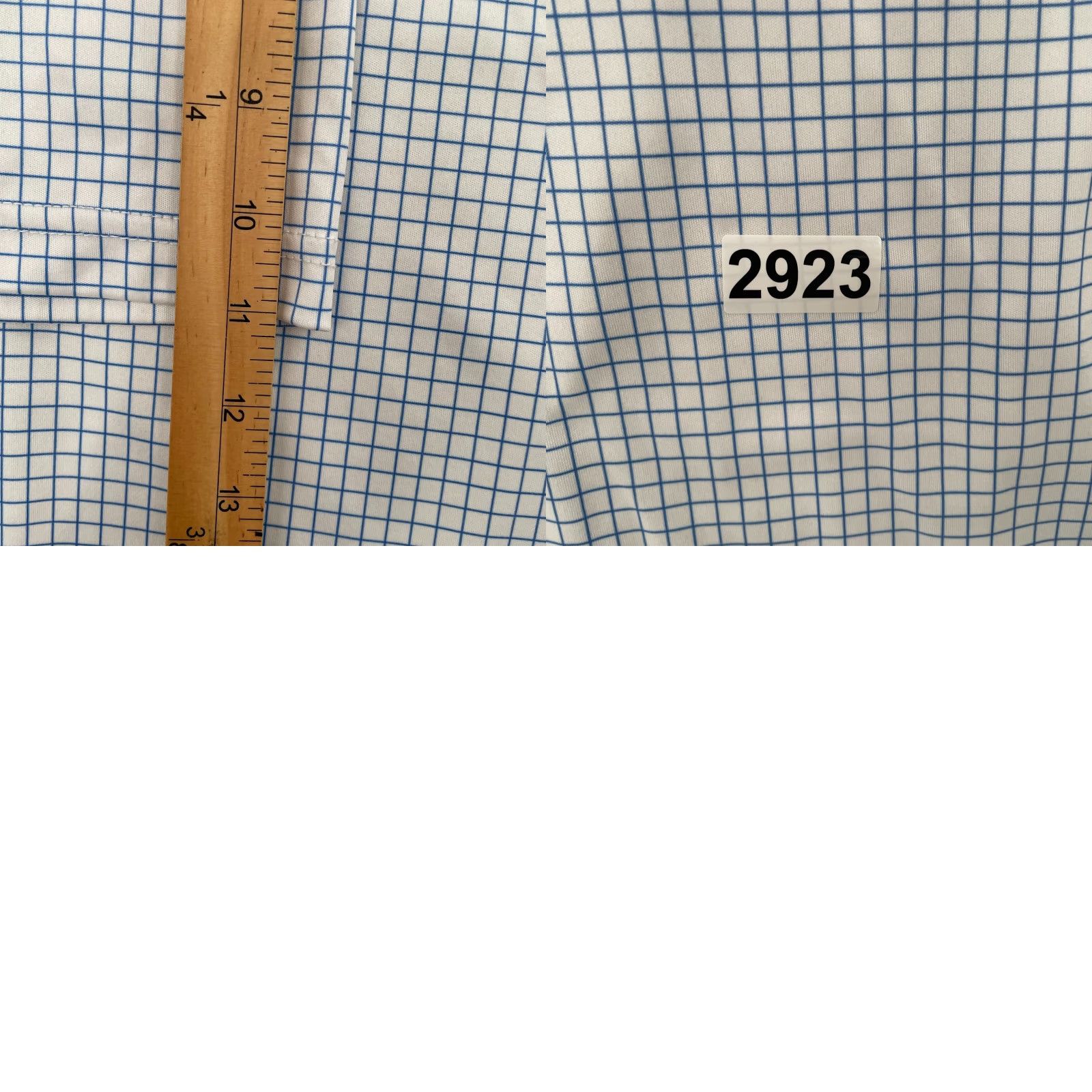 CO Collars & Co Shirt Polo Short Sleeve Dress Collar Men 2XL Blue White Check Polo Shirt Size 48R - 8 Thumbnail