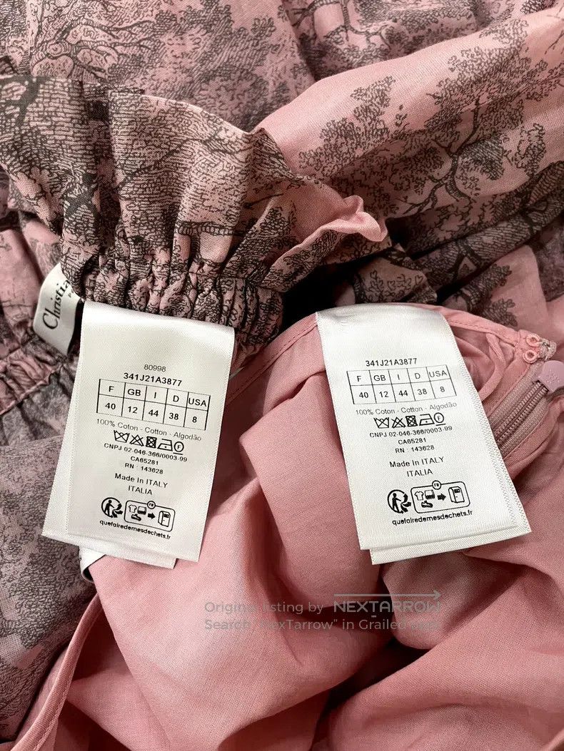 Dior Dior Vacation Series Pink Jui Print Long Skirt Half Skirt Size 26" / US 2 / IT 38 - 5 Thumbnail