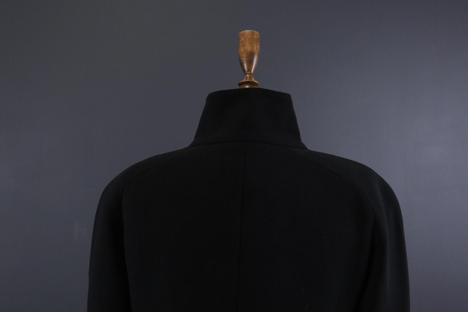 Designer Max Mara Black Wool Single Coat Jakcet GB 14 US 12 IT 46 Size XL / US 12-14 / IT 48-50 - 9 Thumbnail