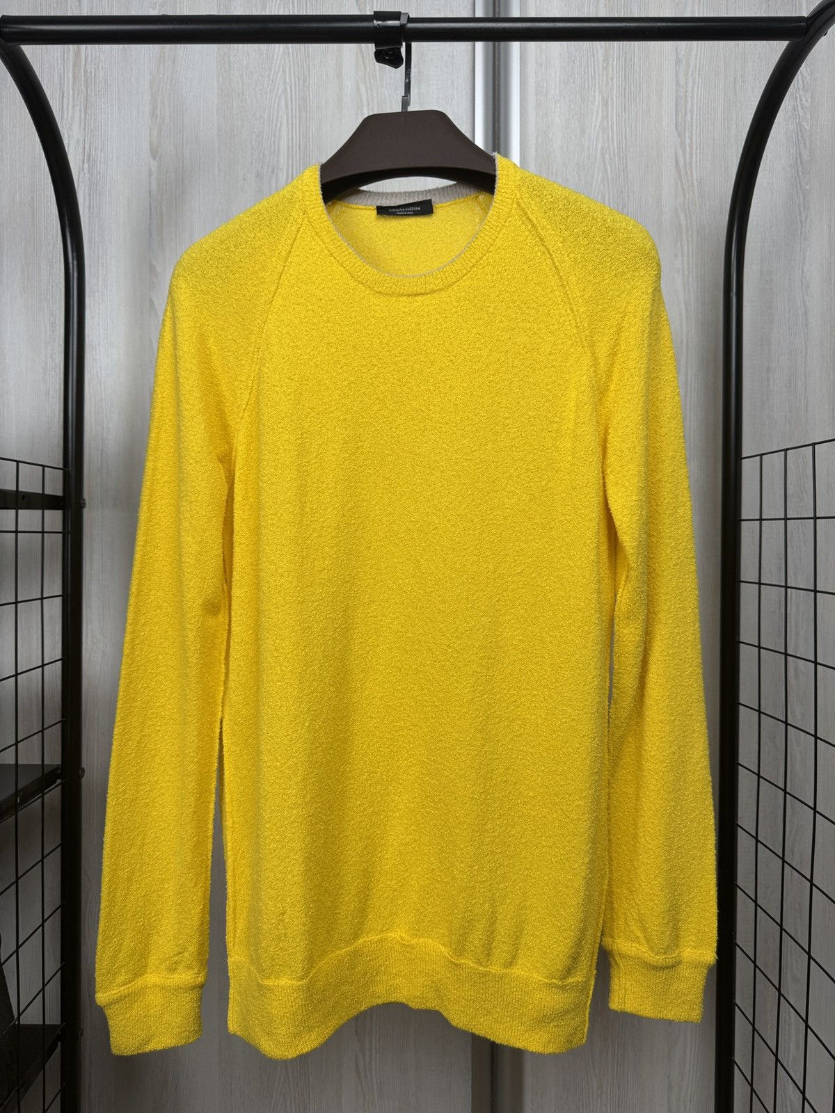 Roberto Collina Roberto Collina Towel style cotton fibre yellow sweatshirt Size US M / EU 48-50 / 2 - 2 Thumbnail