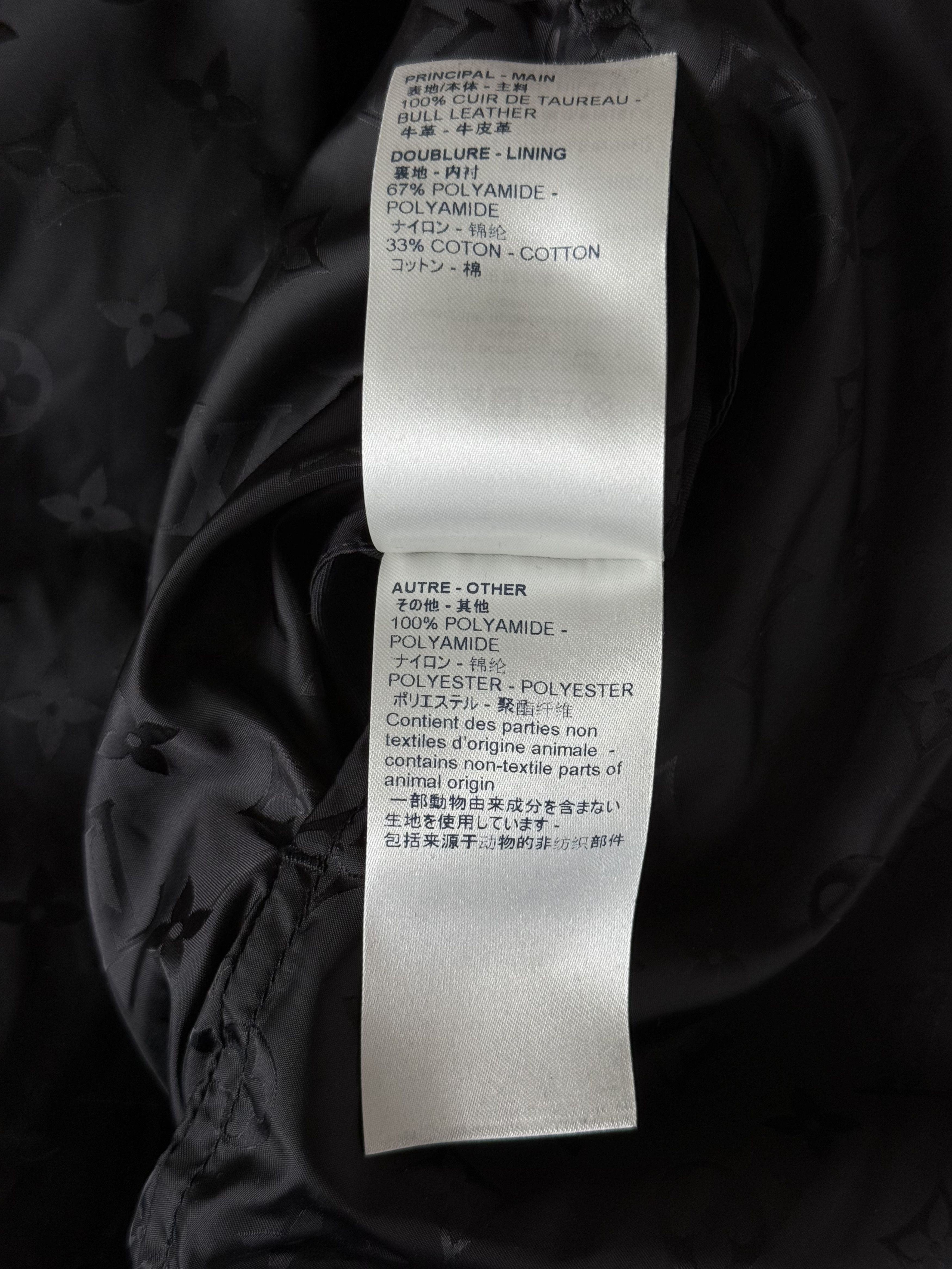 Louis Vuitton Louis Vuitton Black Monogram Reversible Leather Jacket Size US M / EU 48-50 / 2 - 7 Thumbnail