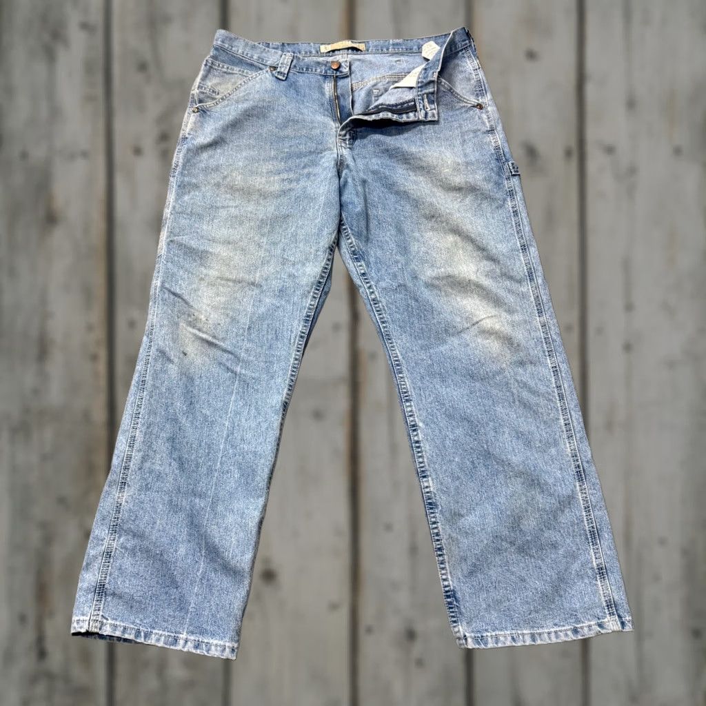 Lee Lee Jeans Carpenter Dungarees Cotton Blend Light Wash 36x30 Men Blue Regular Inseam 30 Stained Distressing, Lee, Jeans, Mens Size US 36 / EU 52 - 1 Thumbnail