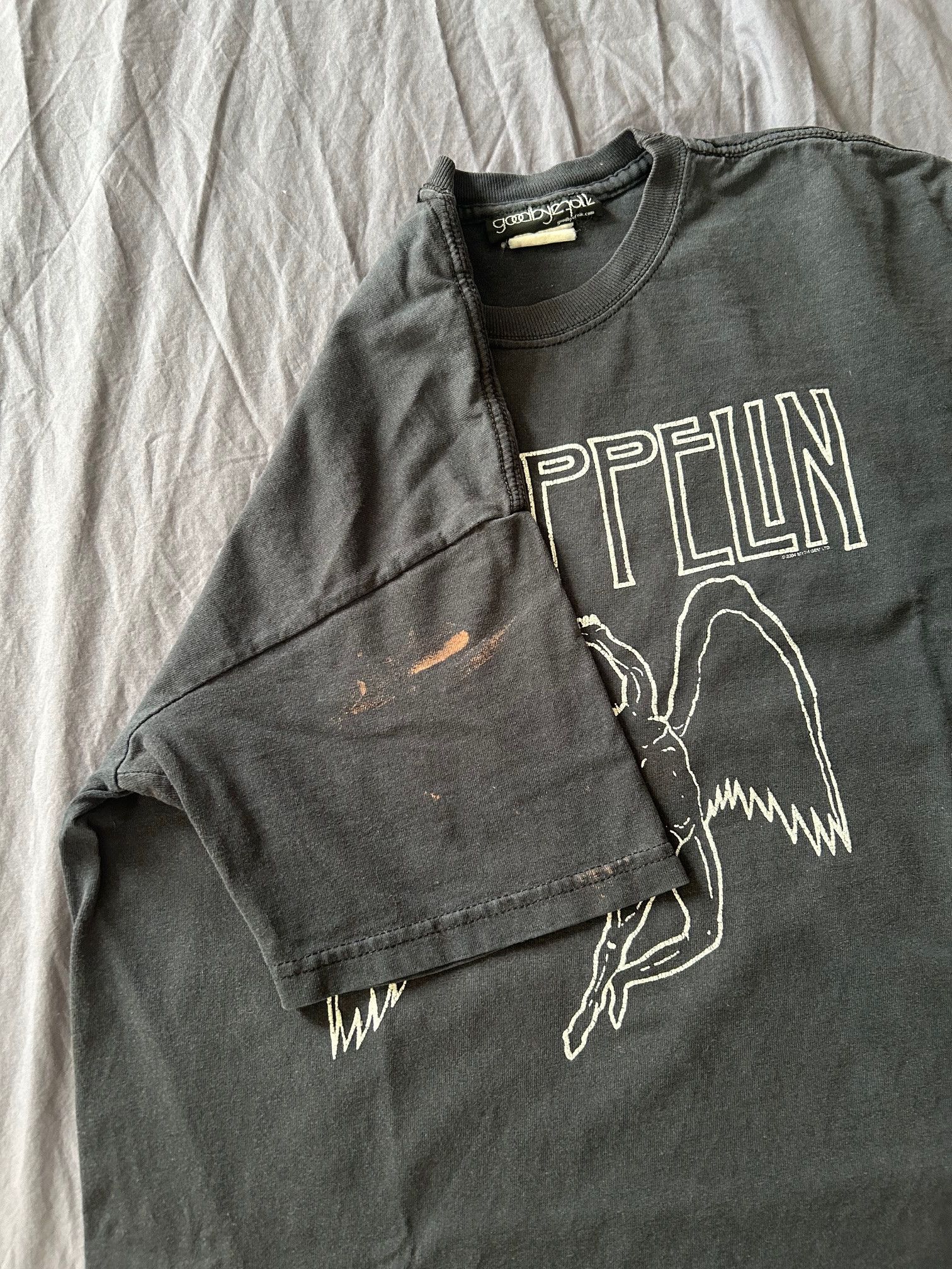 Vintage Led Zeppelin Swan Song Icarus T-shirt Size US M / EU 48-50 / 2 - 2 Thumbnail