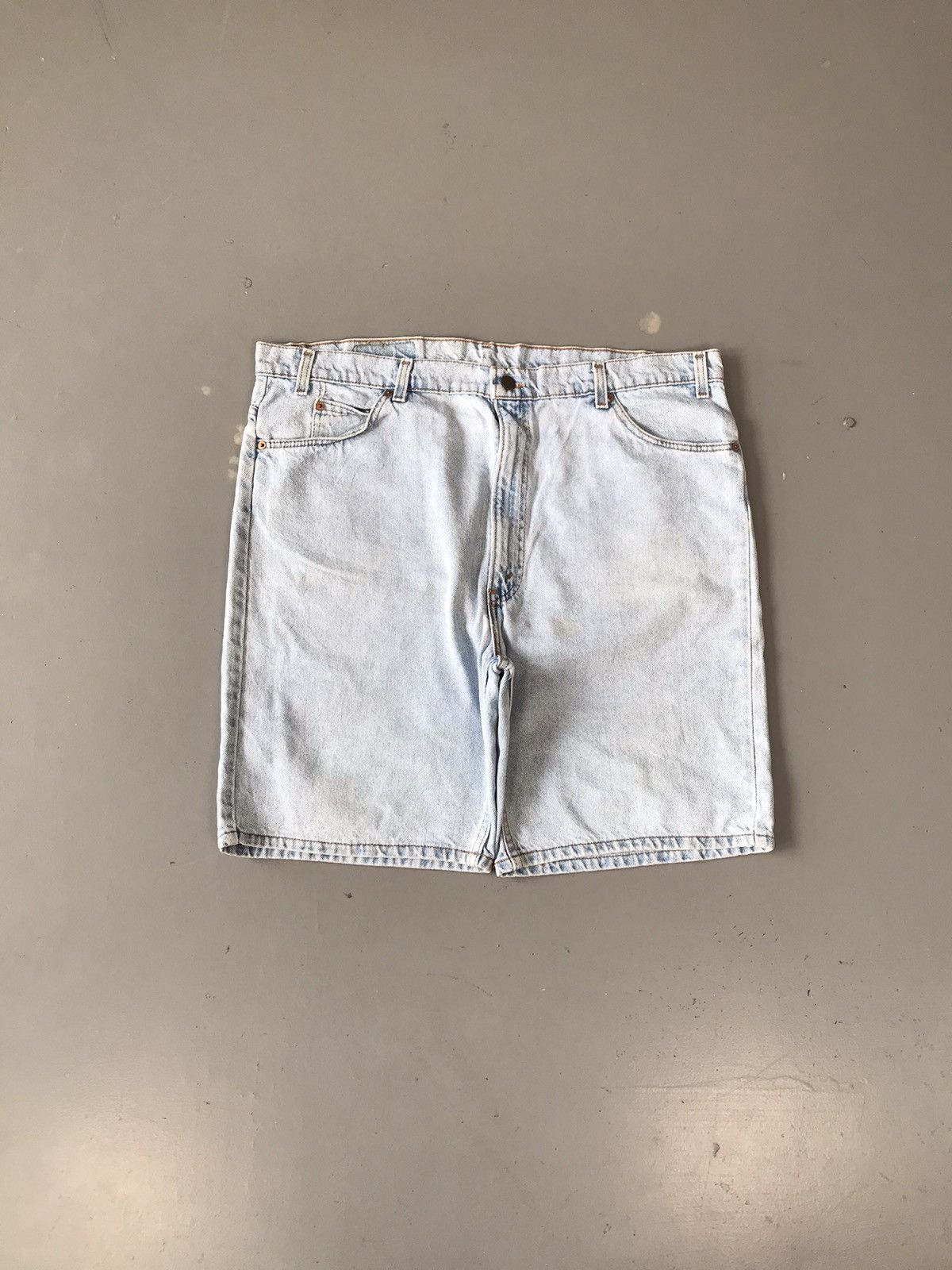 Levi's × Vintage Vintage late 90s Levi’s 505 orange tab denim Jorts Size US 41 - 1 Thumbnail