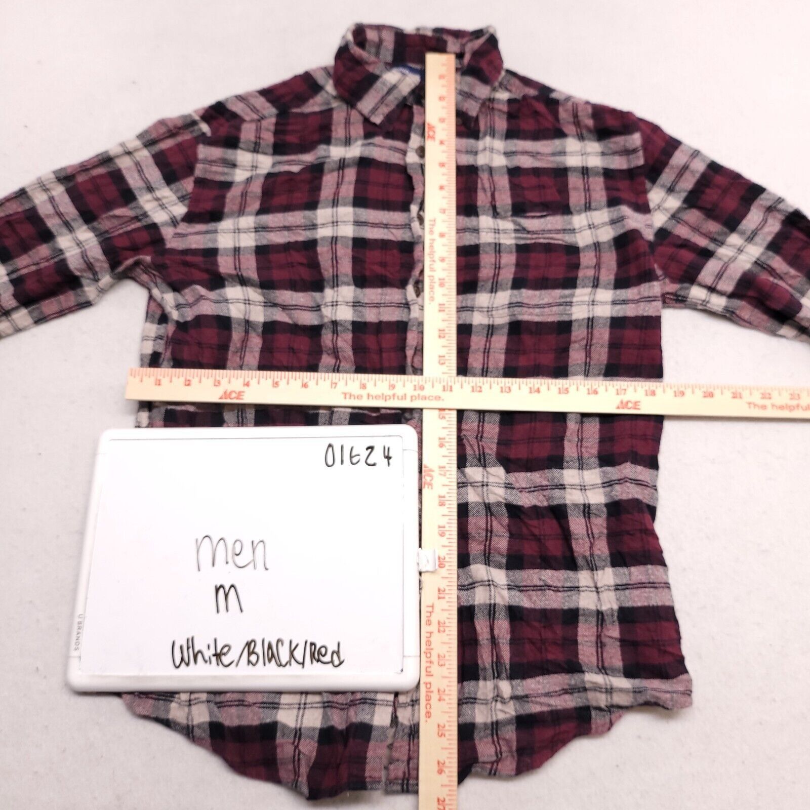 Croft & Barrow Croft & Barrow Tartan Flannel Button Up Shirt Men Size M Red Size US M / EU 48-50 / 2 - 6 Thumbnail