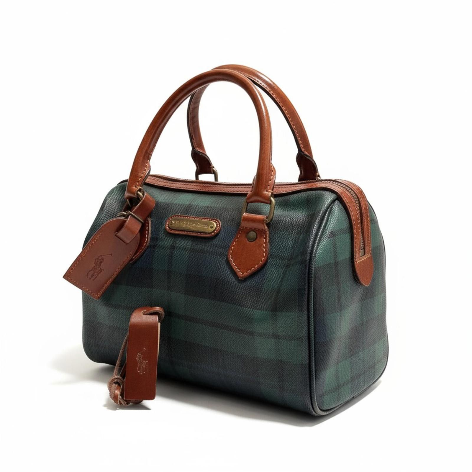 Polo Ralph Lauren Polo Ralph Lauren - Classic Tartan Leather Handle Handbag Size ONE SIZE - 1 Thumbnail