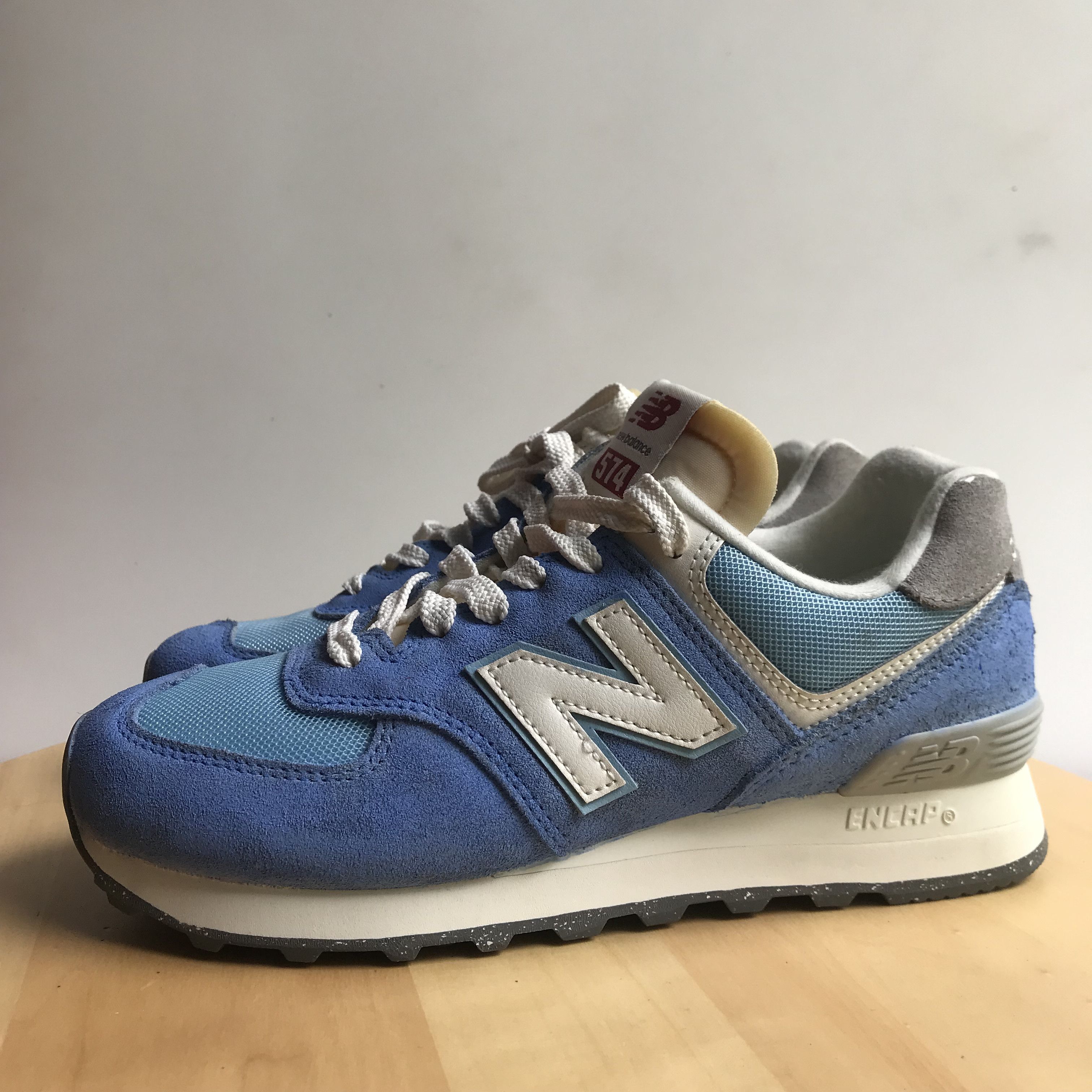 Hypebeast × New Balance New Balance 574 Blue Laguna Sea Salt U574RCA U RCA sneakers Size US 5.5 / EU 38 - 3 Thumbnail