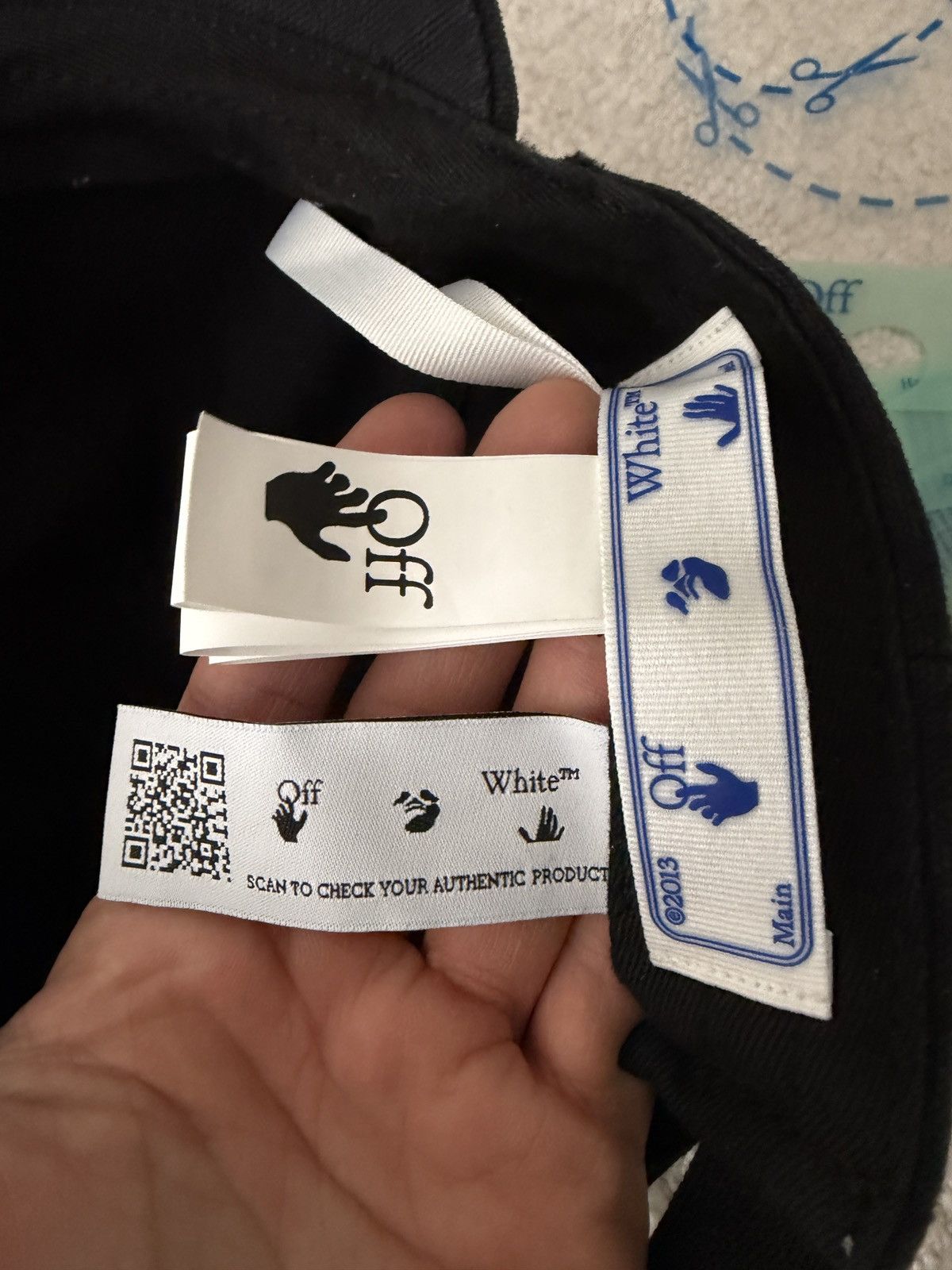 Off-White Off White Baseball Cap in Washed Black Size ONE SIZE - 4 Thumbnail
