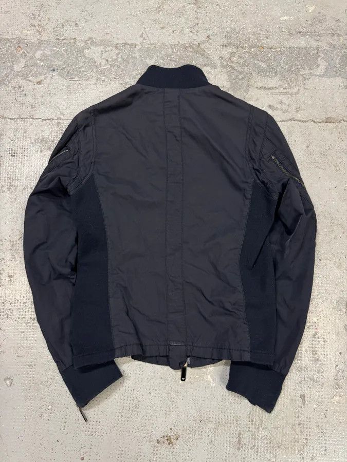 Designer × Emporio Armani × Vintage 2000s Emporio Armani Navy Multi Zips Racing Jacket Size US S / EU 44-46 / 1 - 4 Thumbnail