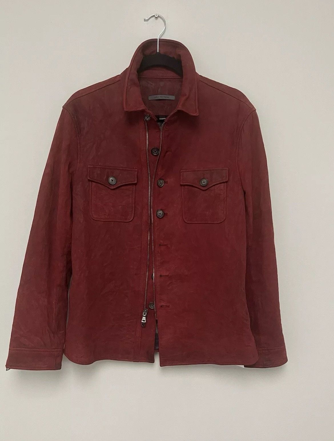 John Varvatos Ultimate burnished leather jacket. Size eu 48 US 38 Size US M / EU 48-50 / 2 - 8 Thumbnail
