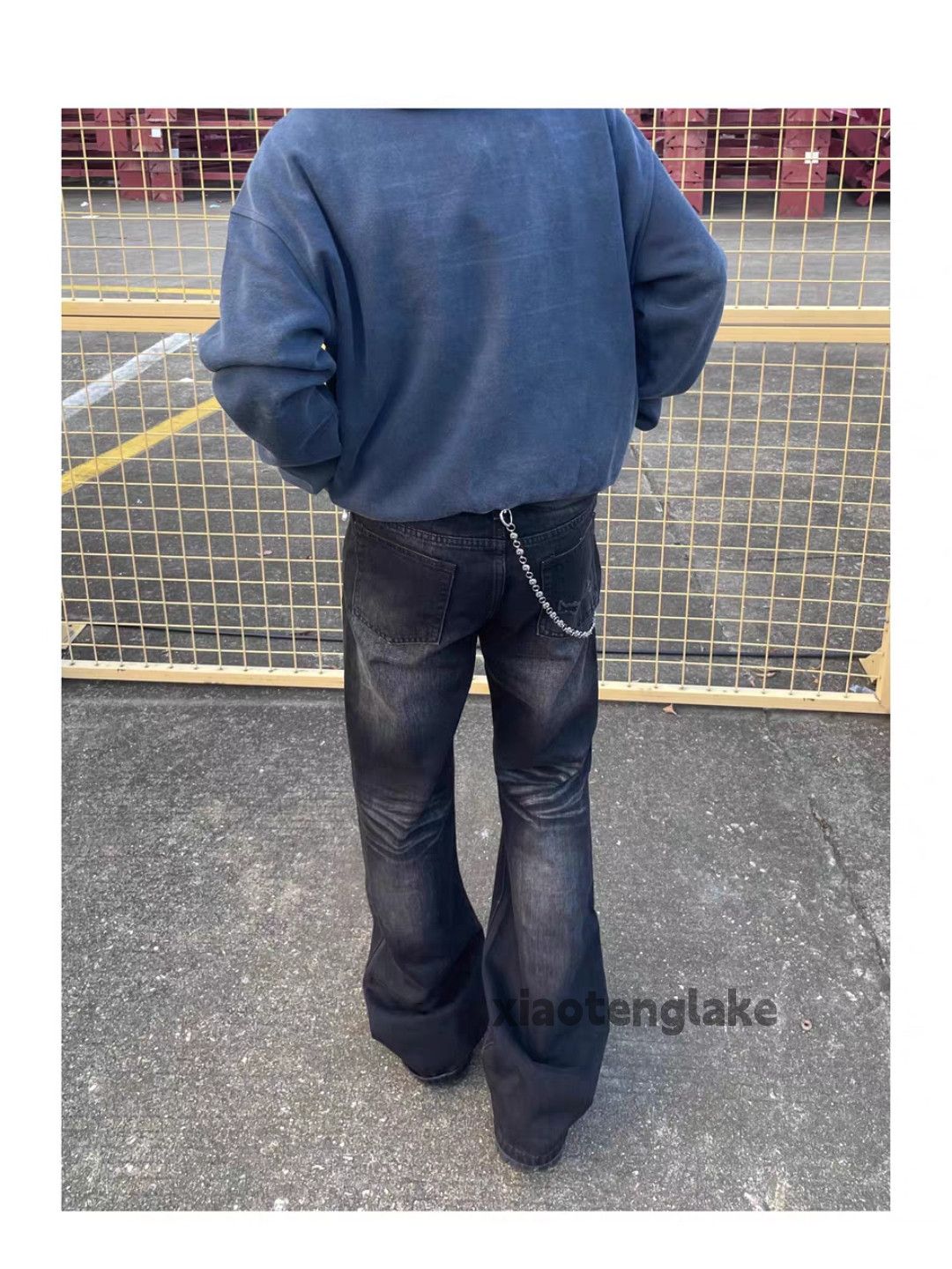 Jean × Vintage washed faded cleanfit punk grunge damaged jeans Size US 30 / EU 46 - 2 Thumbnail