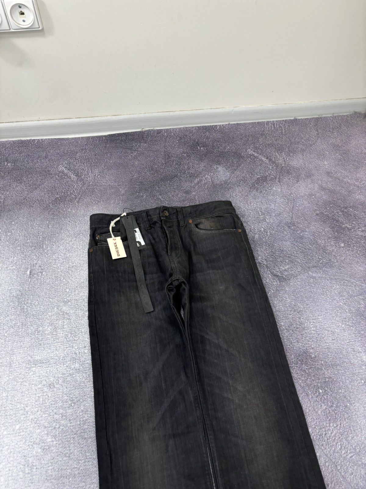 Diesel Black Gold Diesel Black Gold NWT Excess Black Straight Denim Jeans Size US 28 / EU 44 - 4 Thumbnail