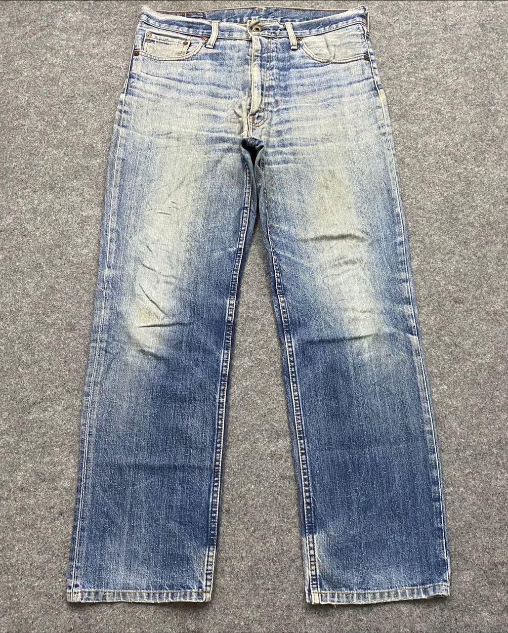 Levi's Vintage 90s Levis 502 Distressed denim Kurt Cobain Style Size US 32 / EU 48 - 1 Thumbnail