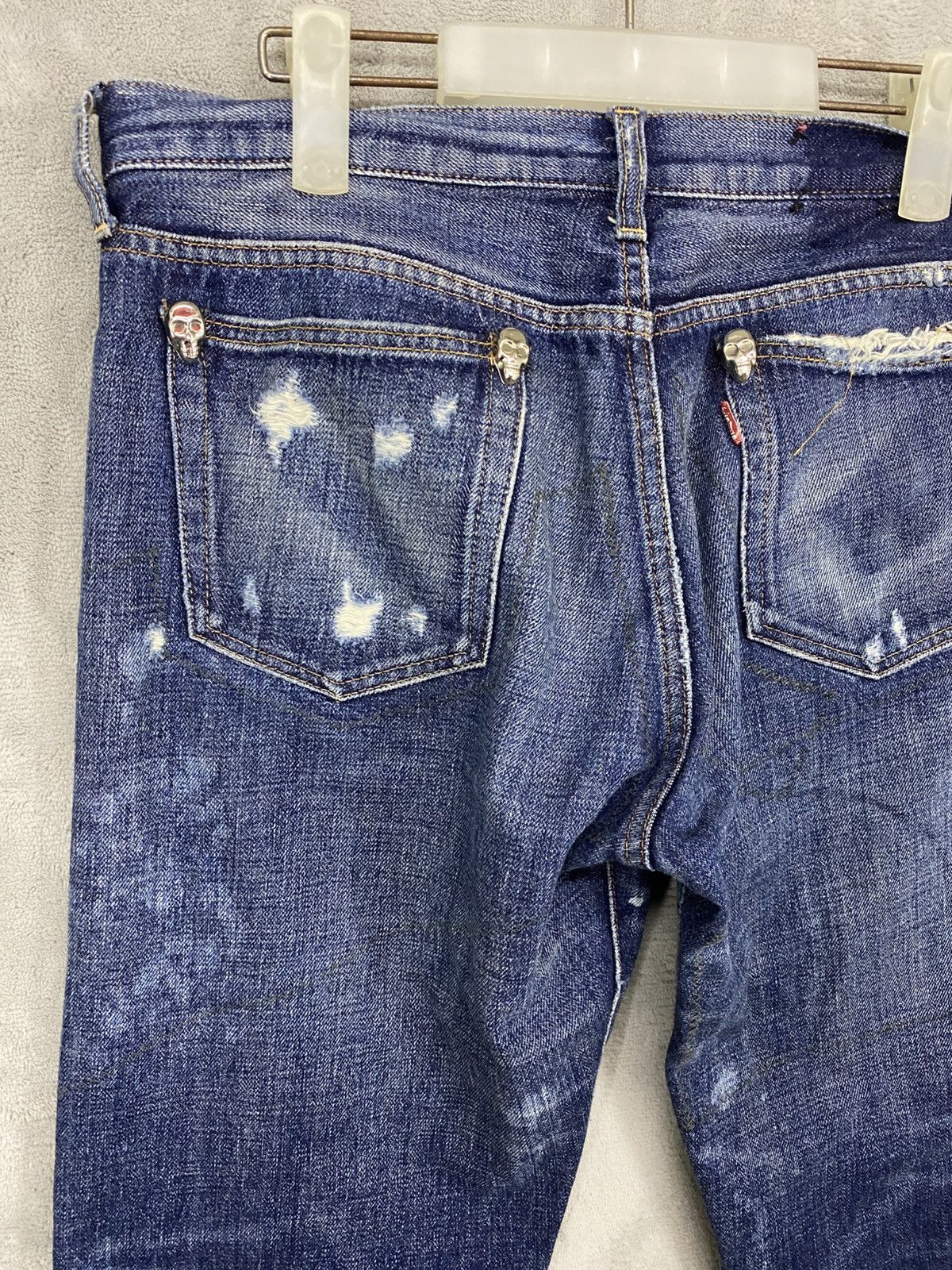 Hysteric Glamour RIPPED🔥RNA SLANG DISTRESSED DENIM UNDERCOVER DESIGN JEANS Size US 32 / EU 48 - 8 Thumbnail