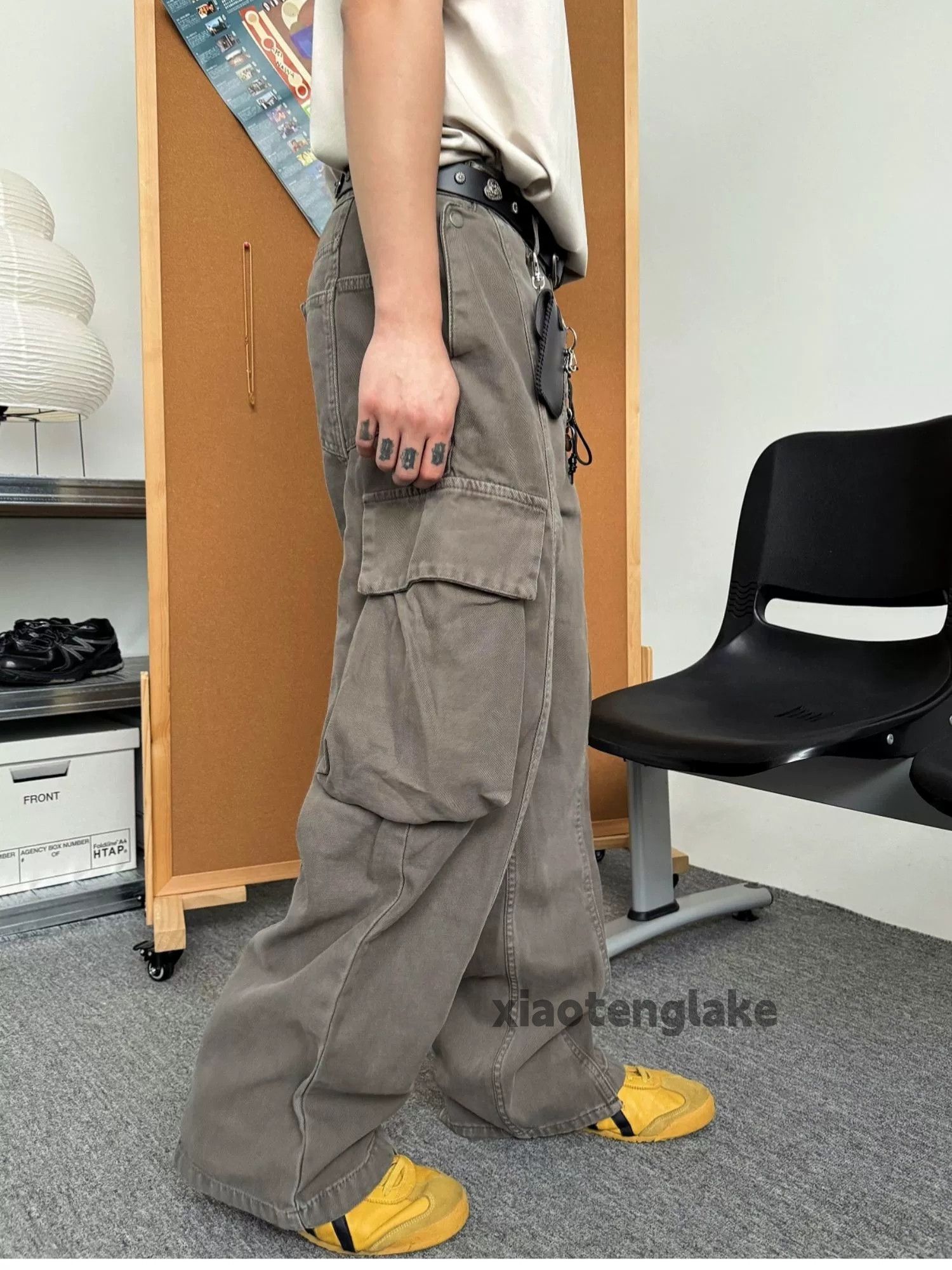 Designer × Japanese Brand × Vintage washed faded cleanfit patchwork outdoor cargo pants Size US 30 / EU 46 - 7 Thumbnail