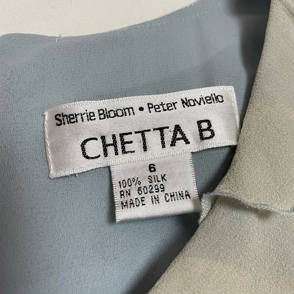 Other Chetta B Baby Blue Silk Ruffle Mini Dress Size 6 Size M / US 6-8 / IT 42-44 - 6 Thumbnail