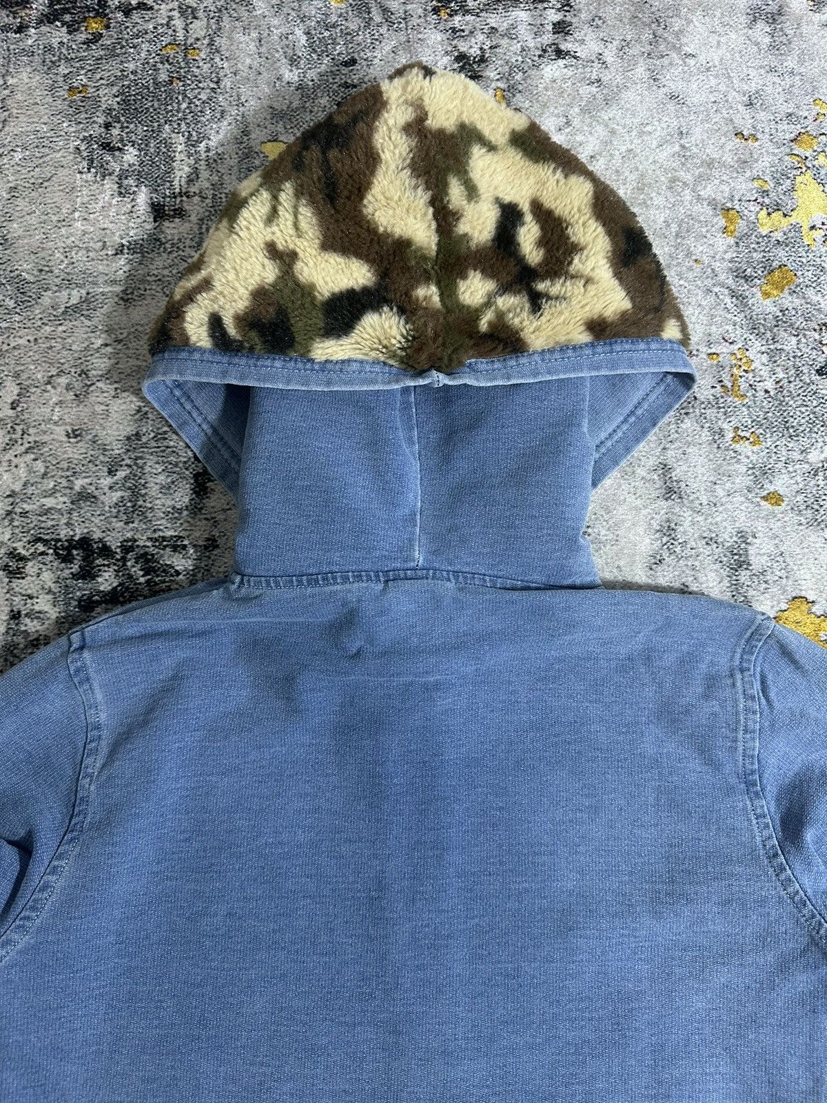 20471120 VINTAGE OCEAN PACIFIC MILITARY FUR ZIPPER HOODIE GOA STYLE Size US S / EU 44-46 / 1 - 5 Thumbnail