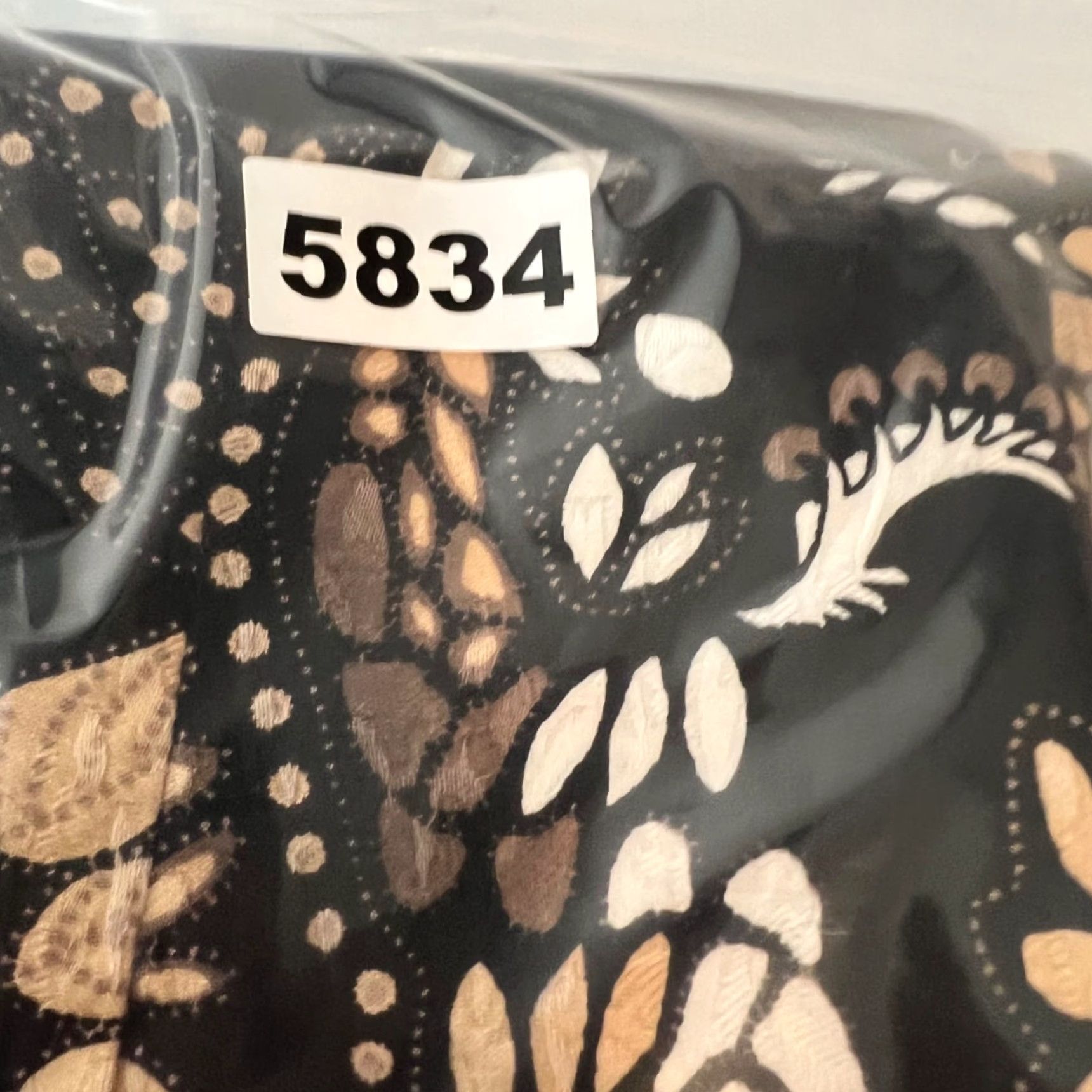 Vintage Eva Mendes New York & Company Black & Gold Floral Pencil Skirt Womens Size 0 Size 25" / US 0 / IT 36 - 8 Thumbnail