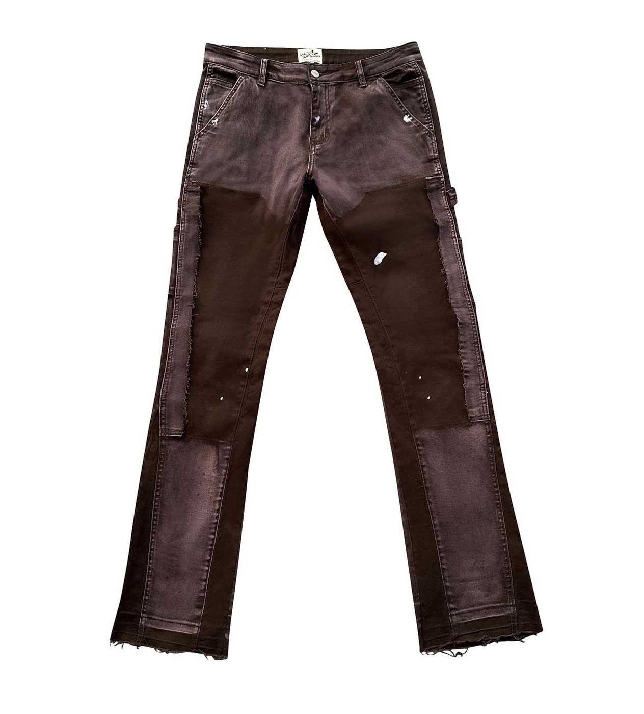 TRIPLE SEVENS Flared Denim Brown Size US 36 / EU 52 - 1 Thumbnail